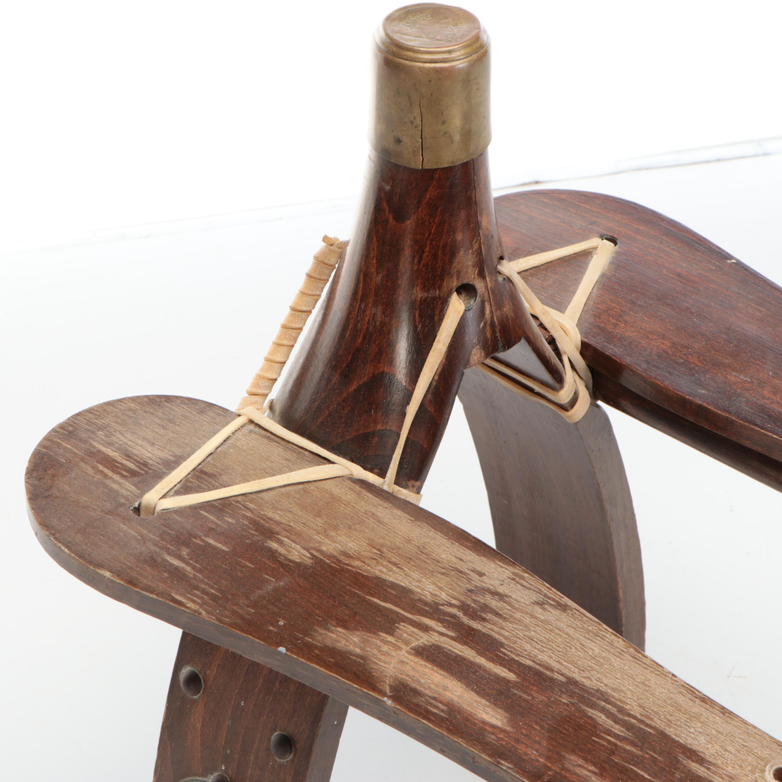 Wooden Egyptian Camel Saddle, Mid-20th Century