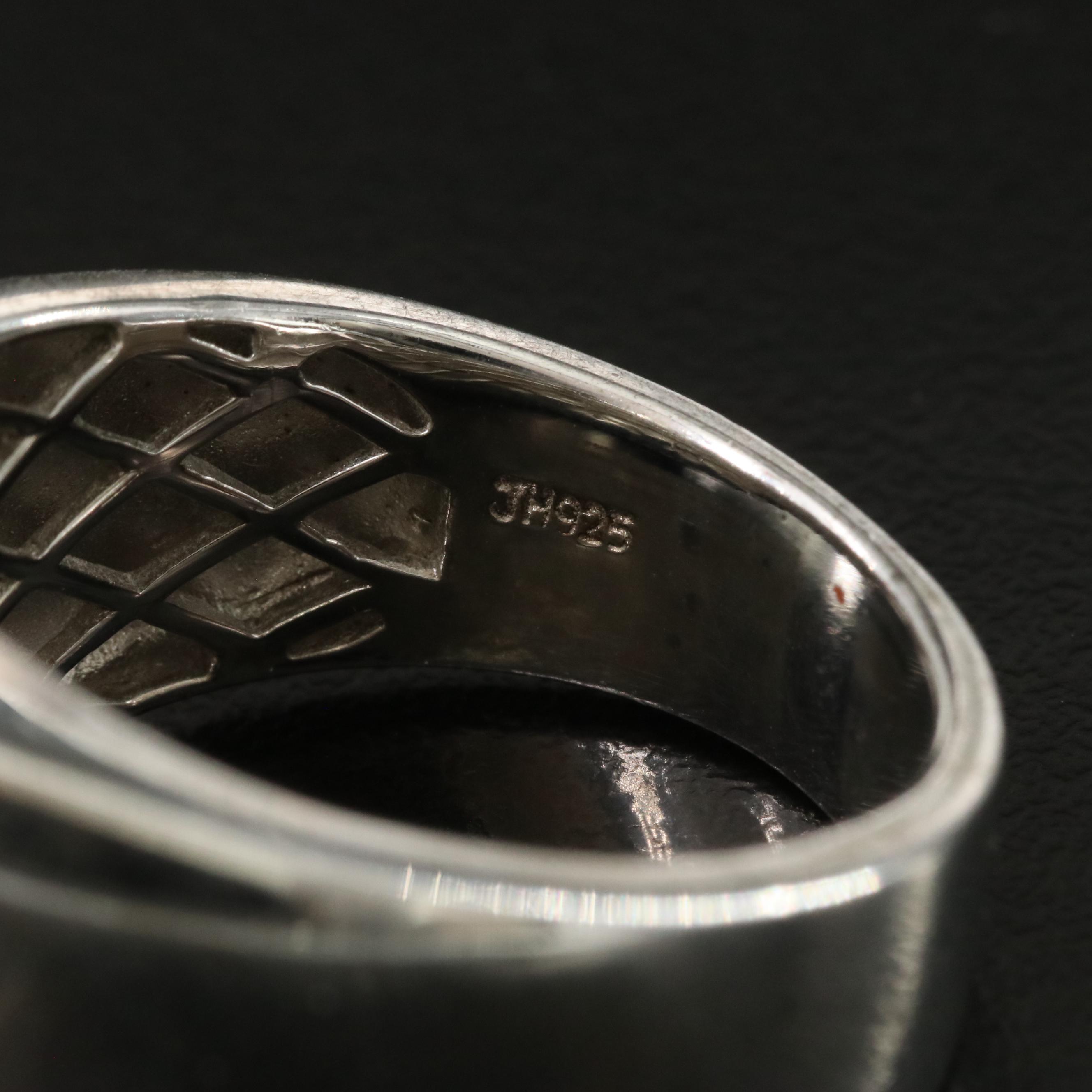 Sterling Opal Signet Ring