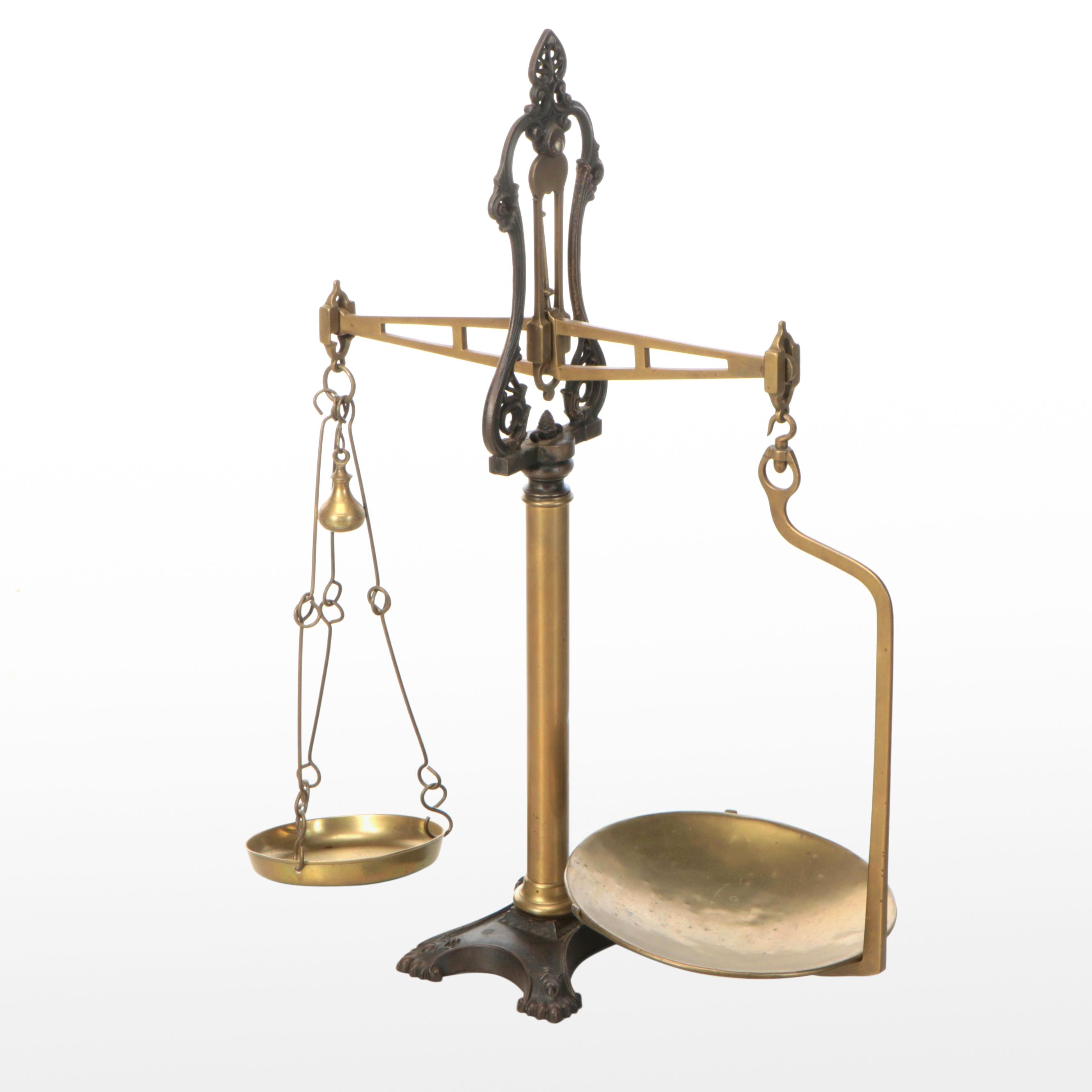 Victorian Brass and Cast Iron Scale