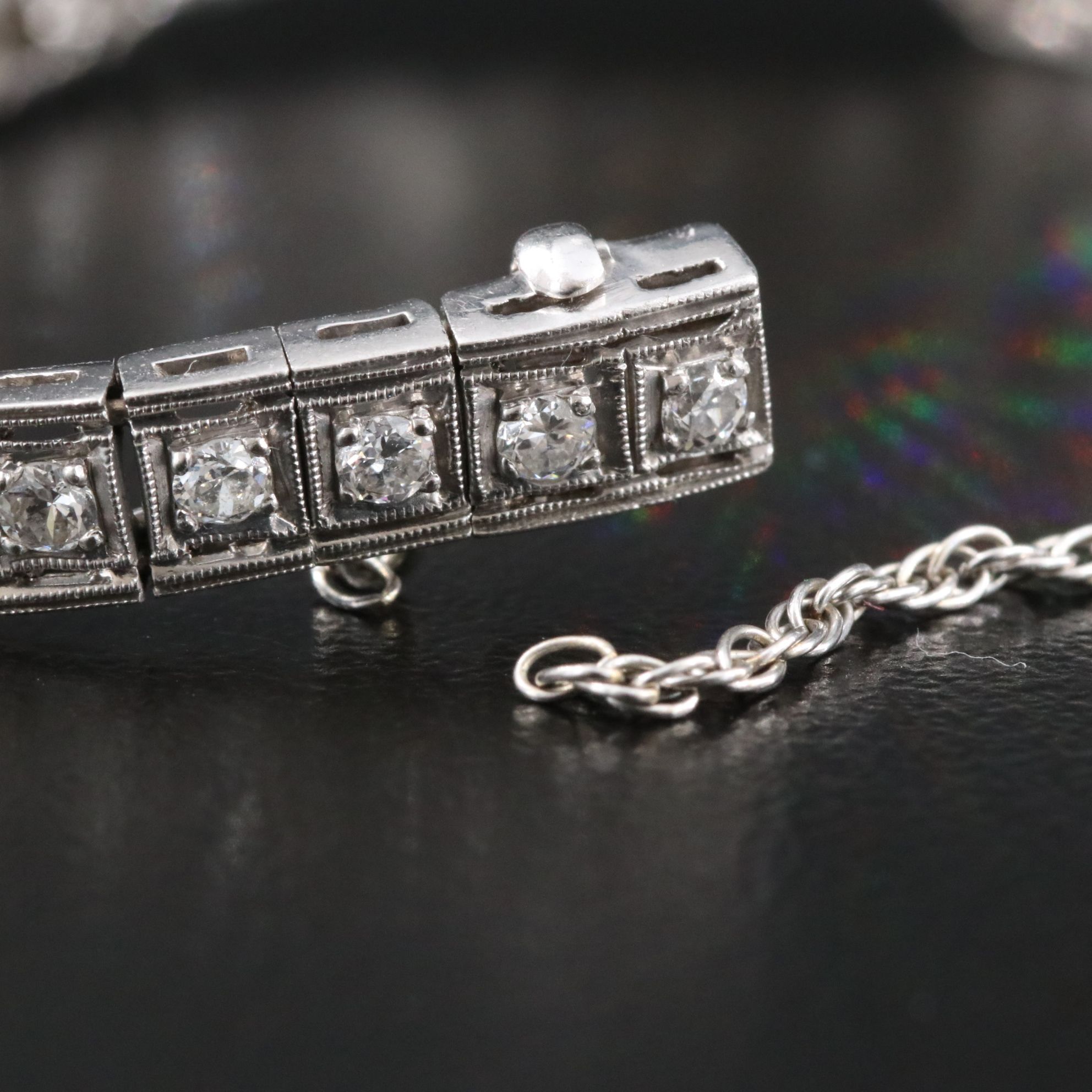 Art Deco Platinum 3.18 CTW Diamond Bracelet