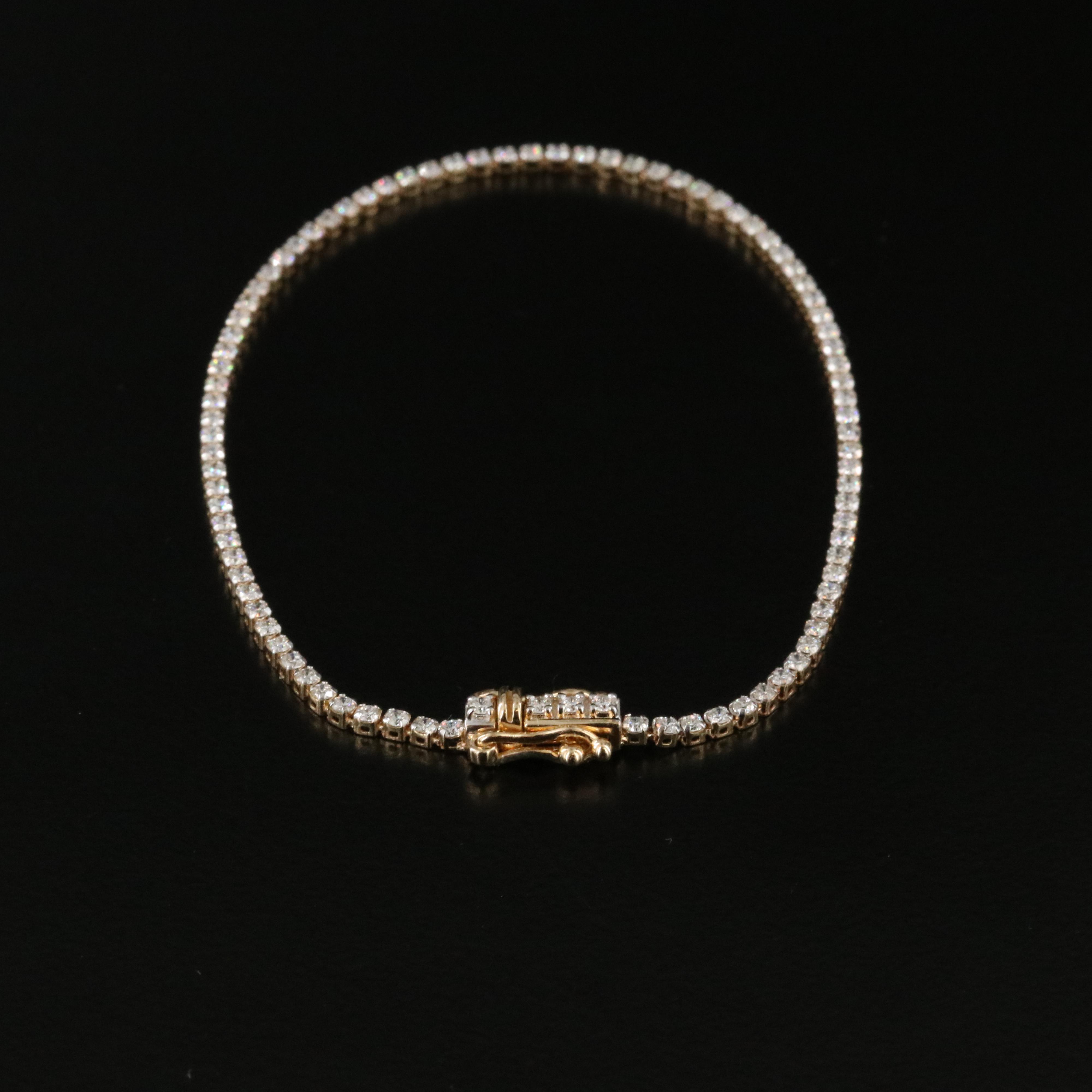 14K 1.00 CTW Lab Grown Diamond Line Bracelet