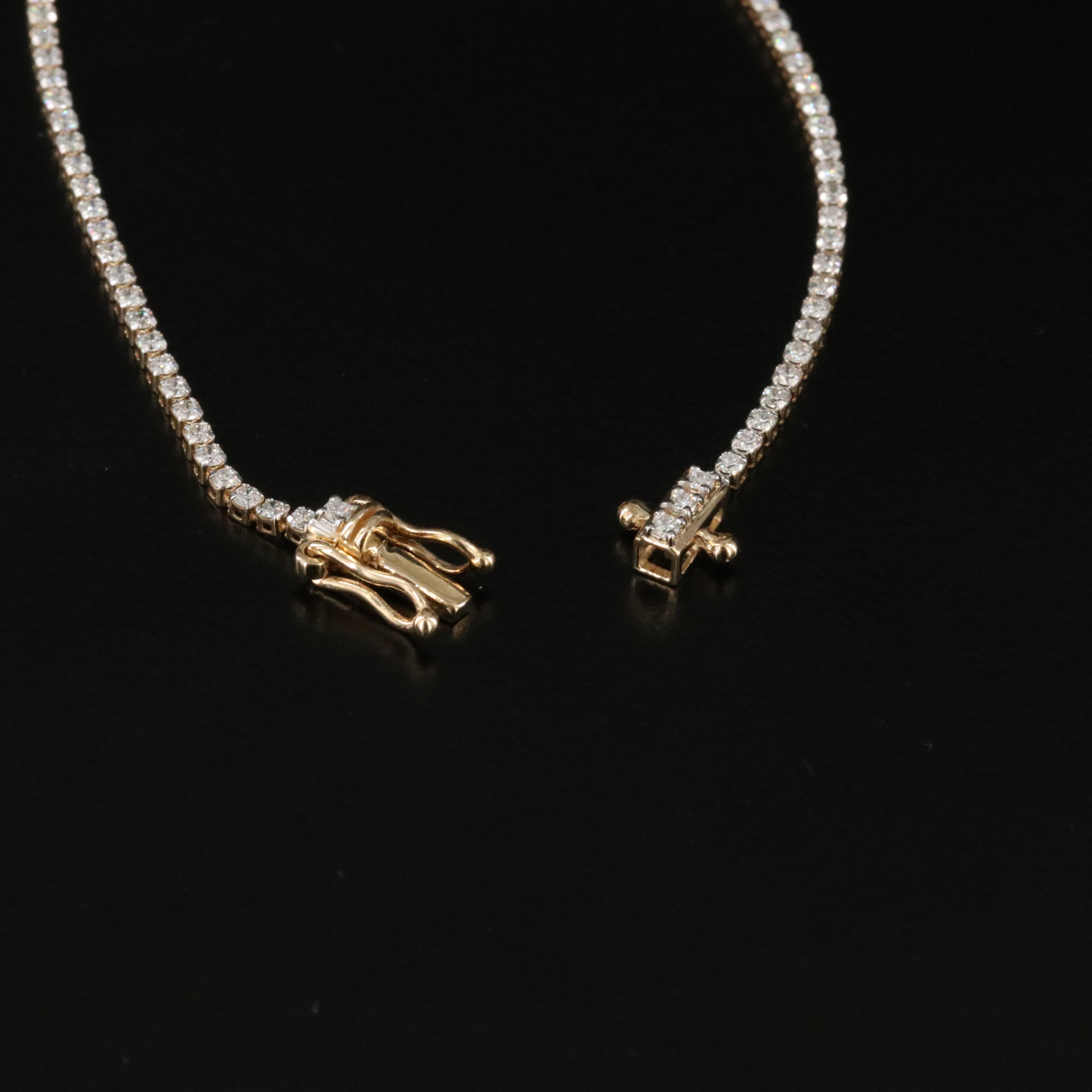 14K 1.00 CTW Lab Grown Diamond Line Bracelet