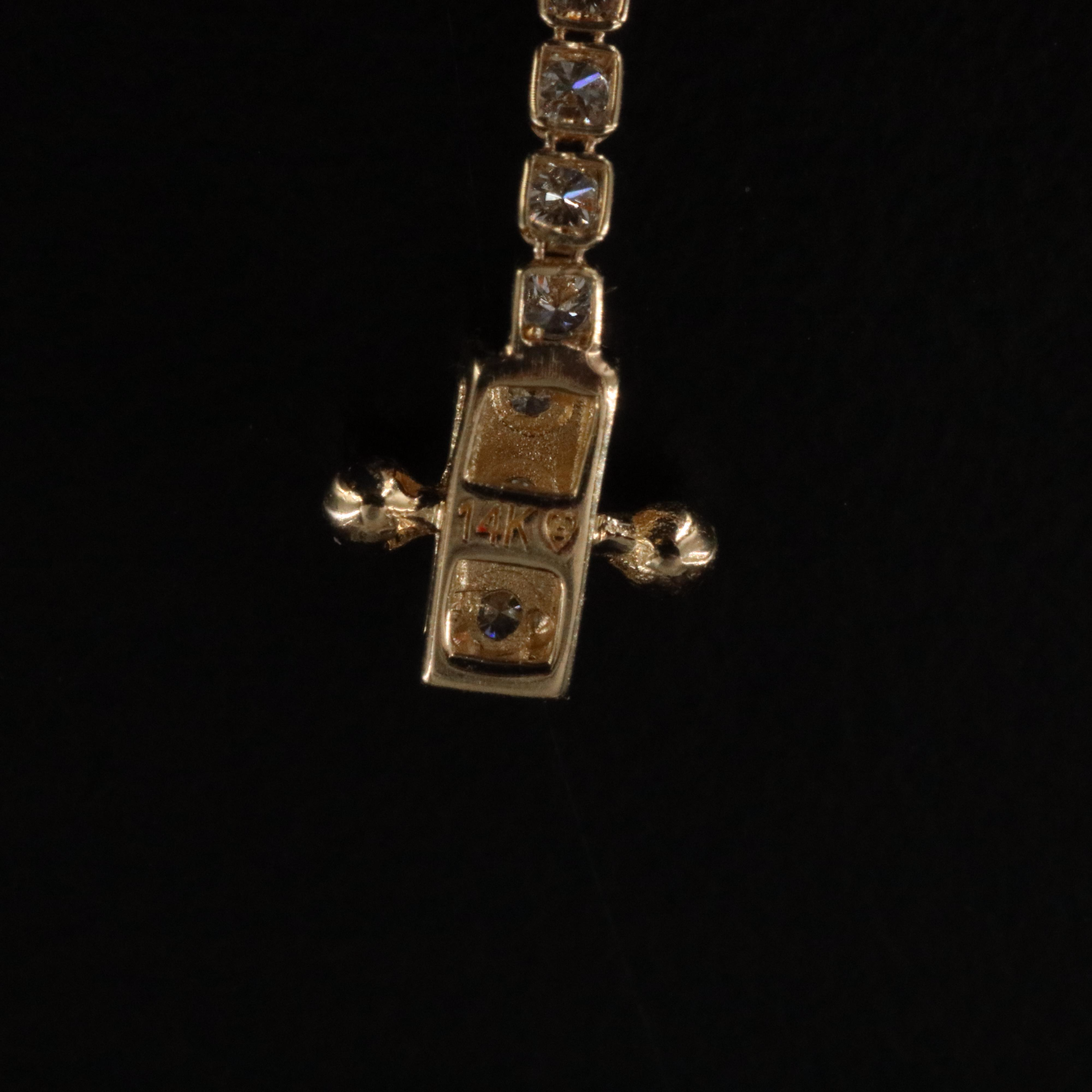 14K 1.00 CTW Lab Grown Diamond Line Bracelet