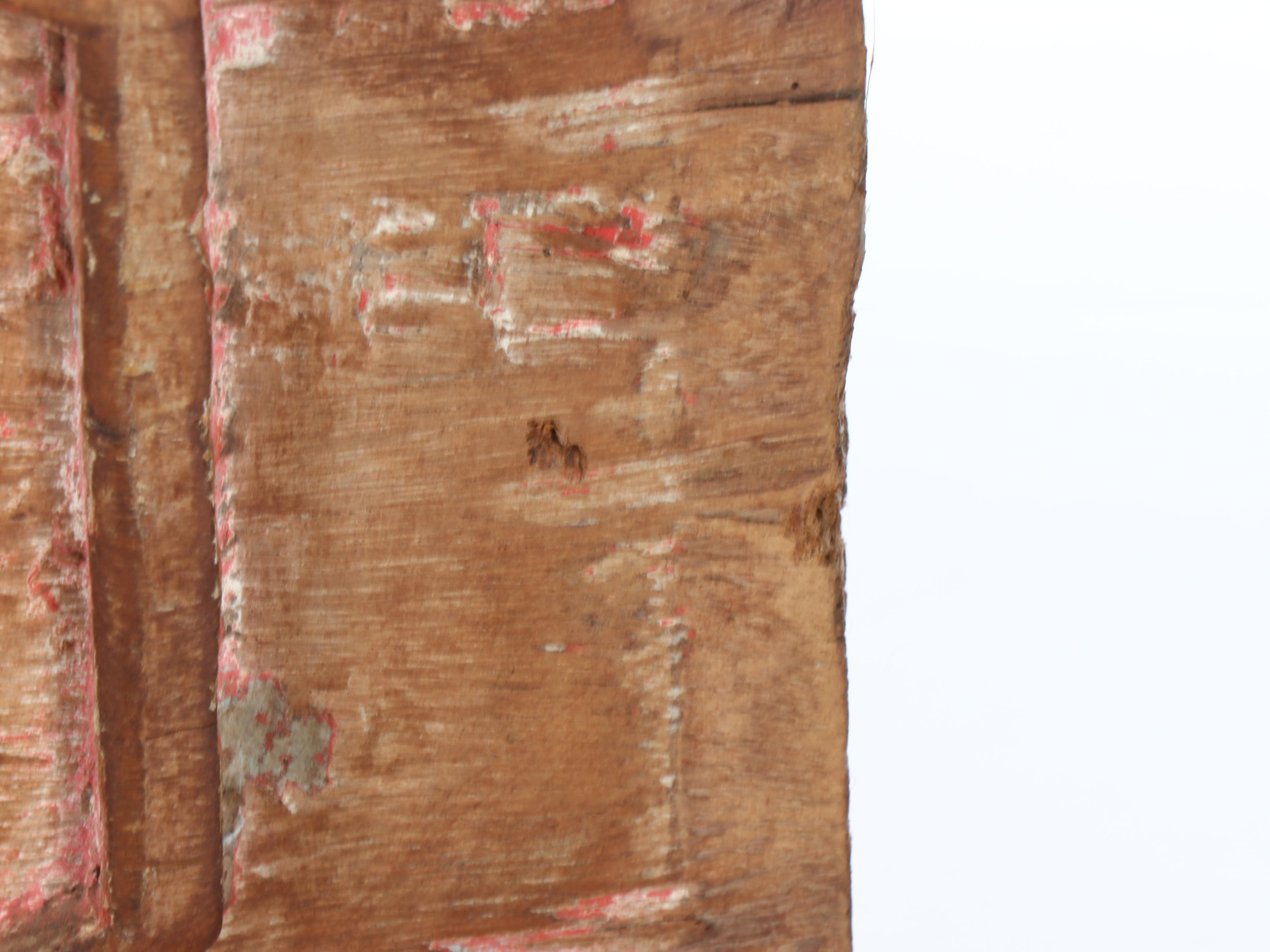 Southeast Asian Style Carved Wood Panel