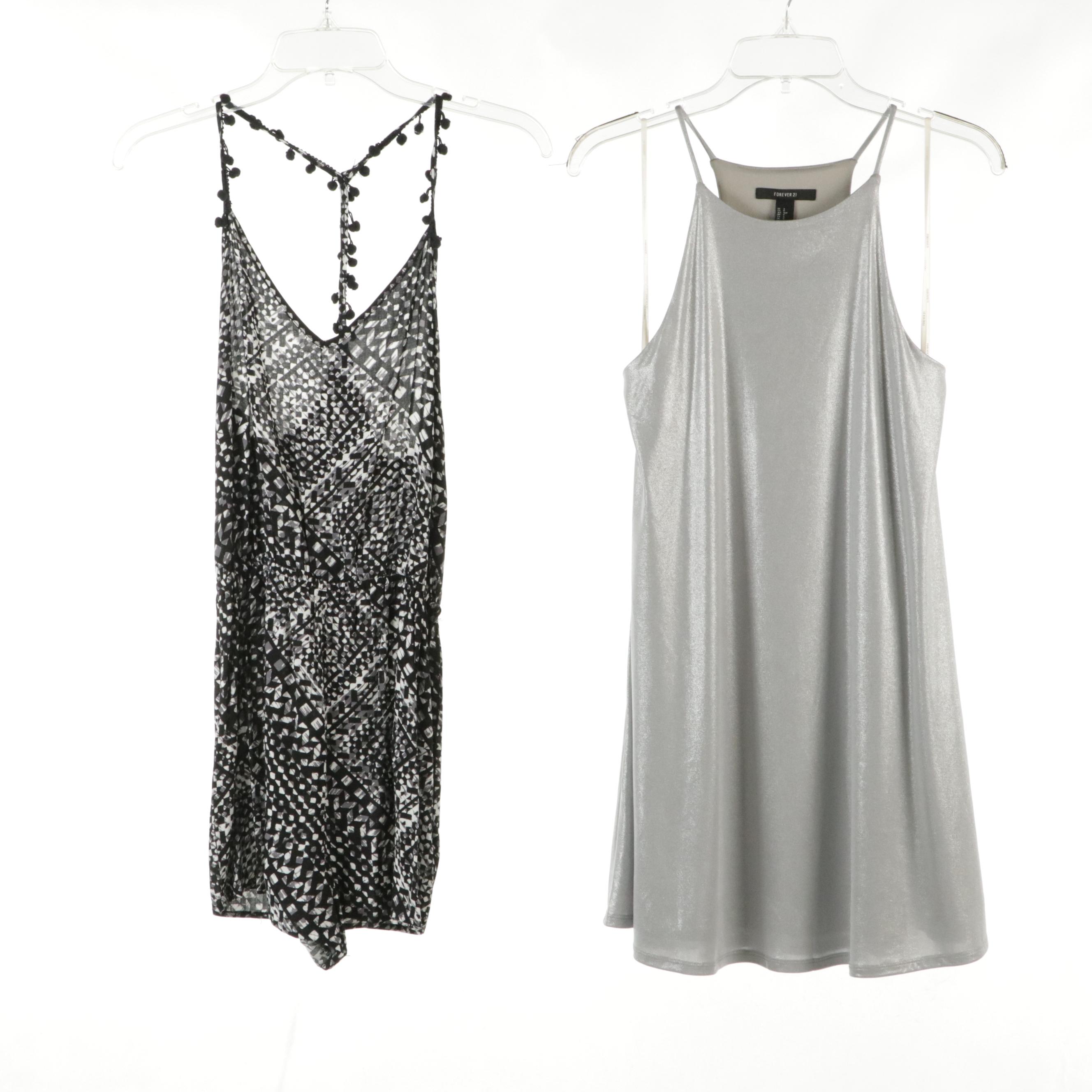 Sleeveless Sundresses and Romper Featuring Abercrombie & Fitch and Forever 21