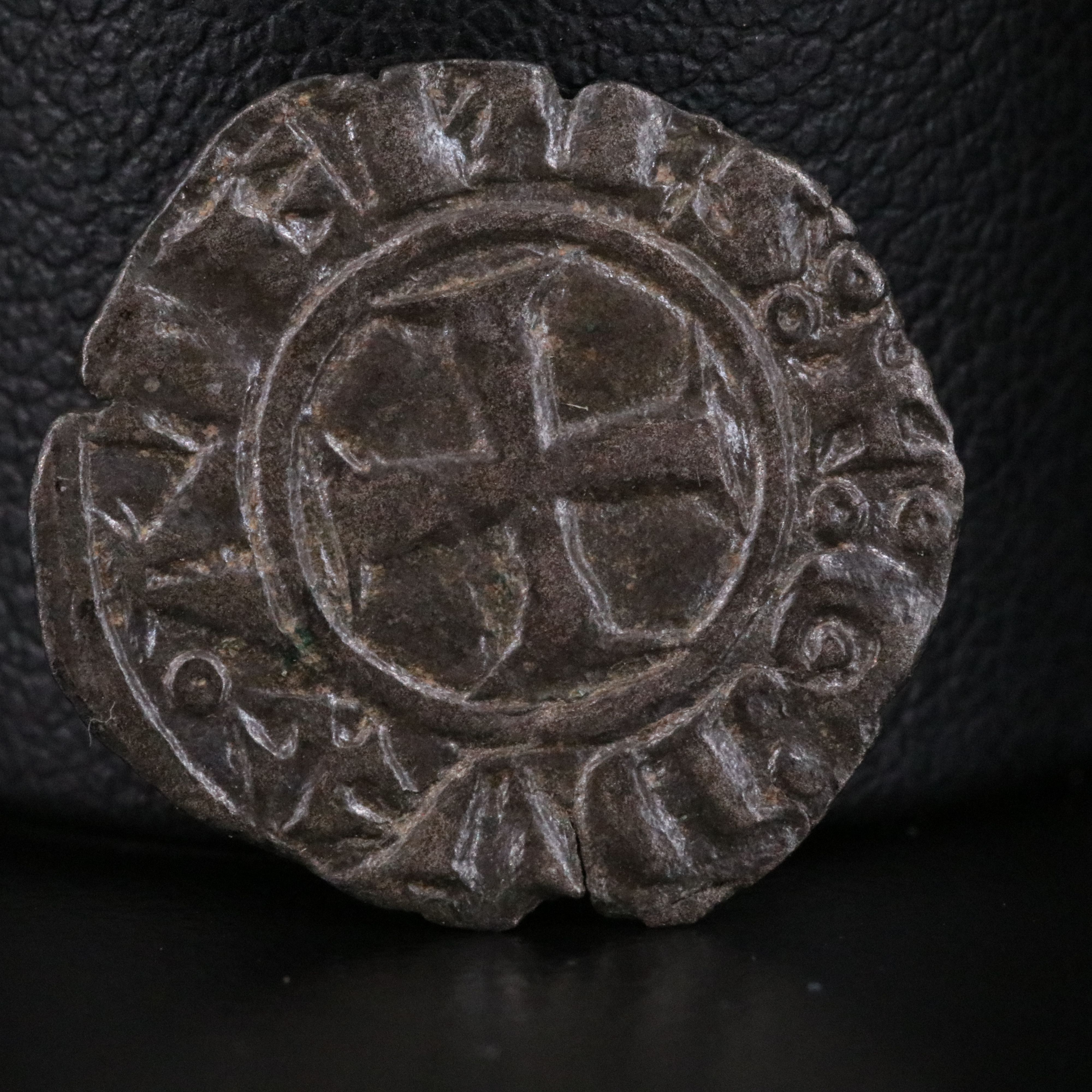 Crusader States Æ Denier Coin of William de la Roche, ca. 1287
