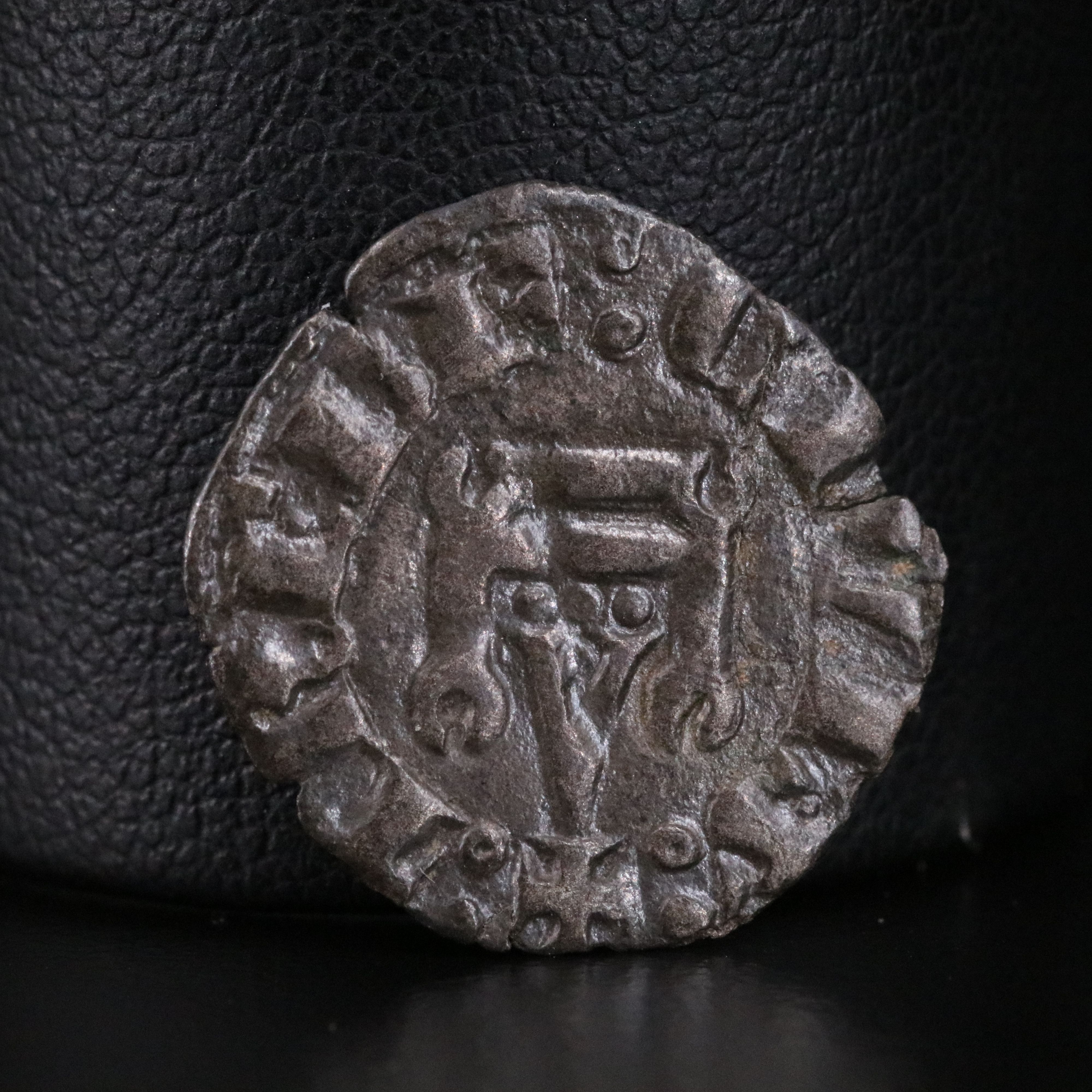 Crusader States Æ Denier Coin of William de la Roche, ca. 1287