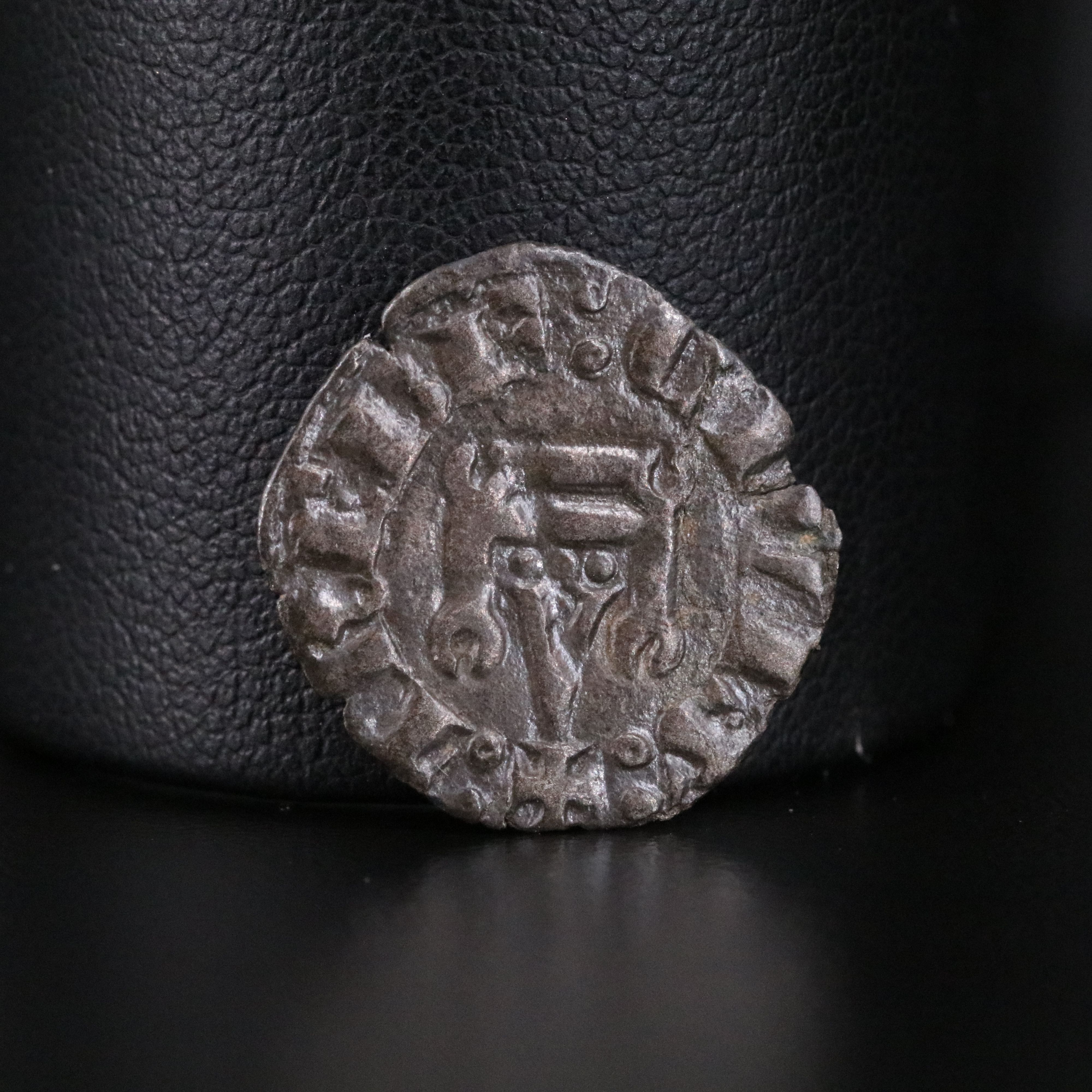 Crusader States Æ Denier Coin of William de la Roche, ca. 1287