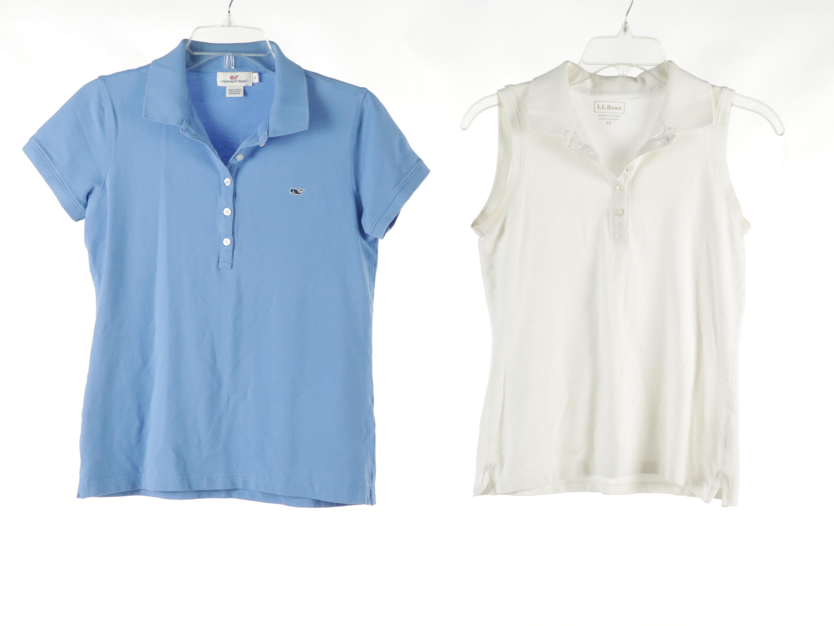 Vineyard Vines Shoreline Polo Shirts and L.L.Bean Sleeveless Polo Shirts