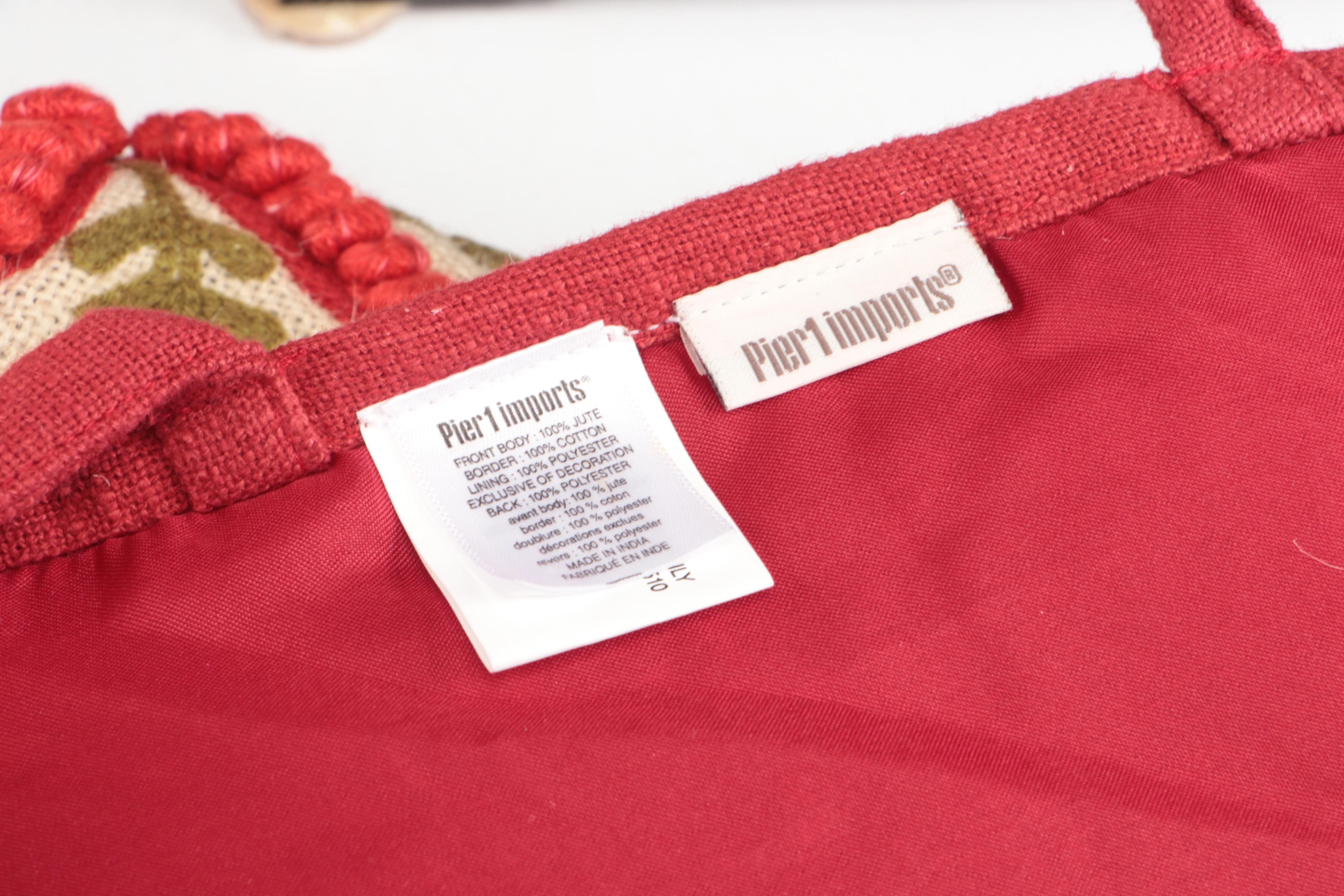 Pottery Barn Metal Lanterns with Peir 1 Jule Tree Skirt with Other Basket