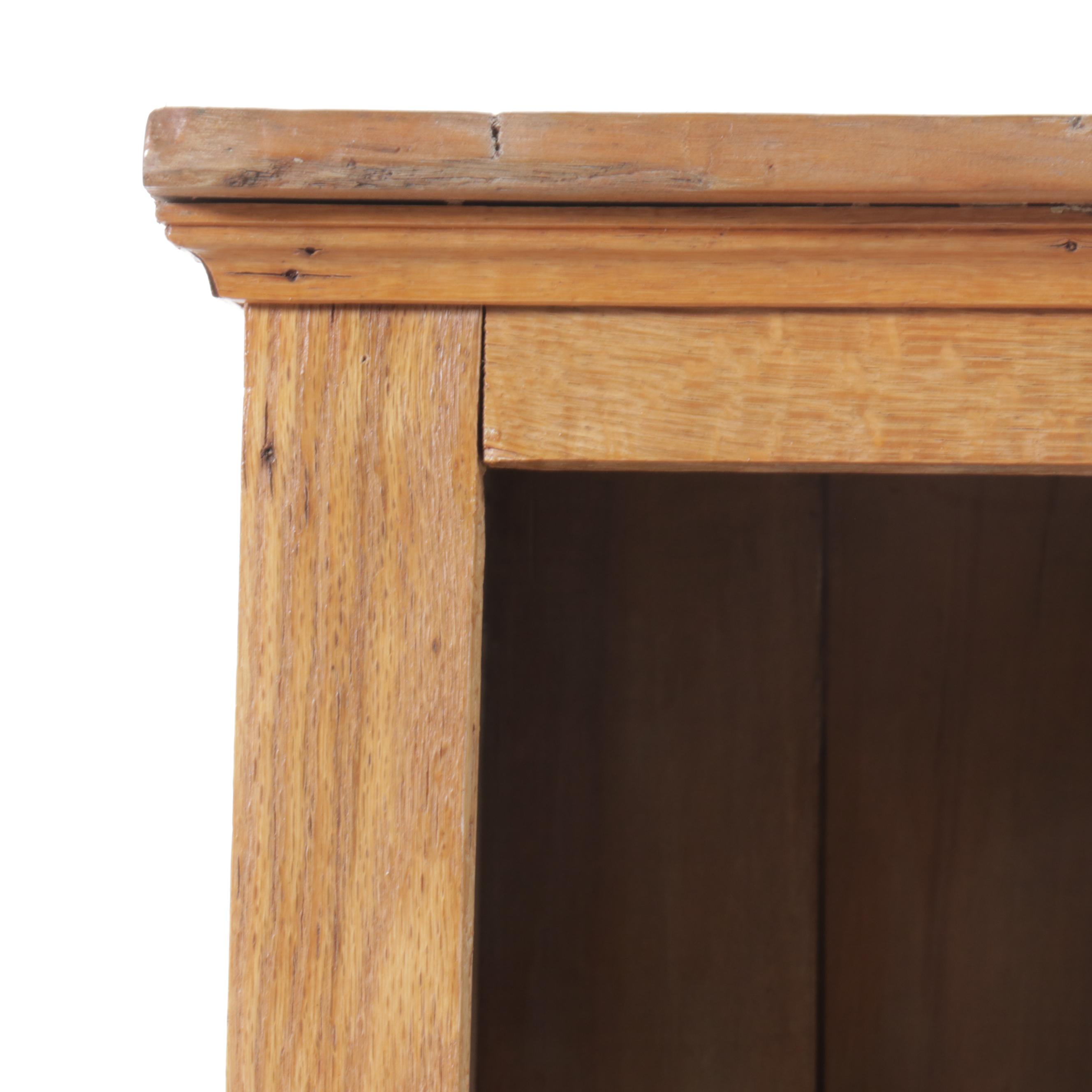 Arts & Crafts Style Natural Finish Bookcase