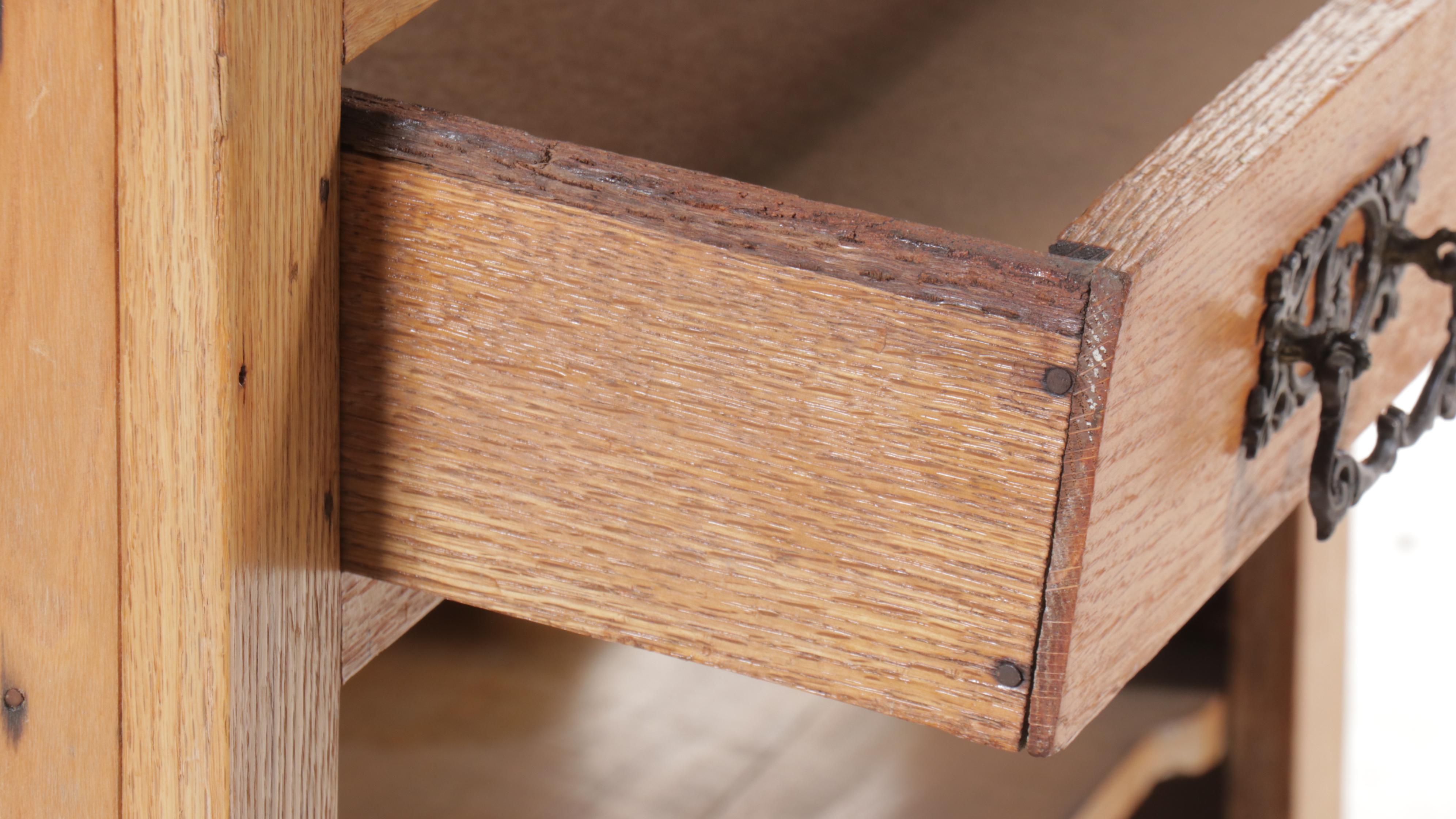 Arts & Crafts Style Natural Finish Bookcase