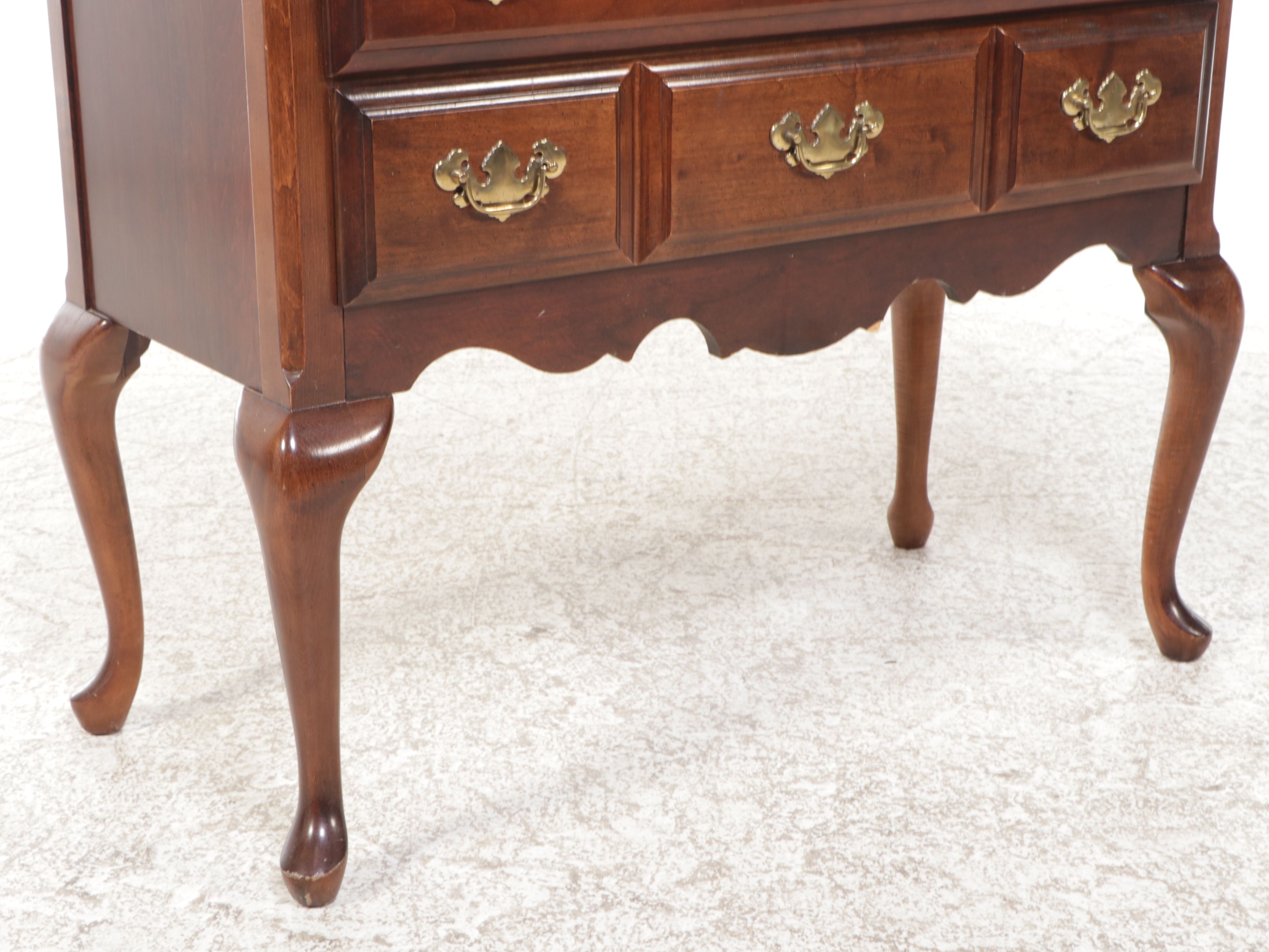 Federal Style Mahogany Finished Highboy Chest on Chest