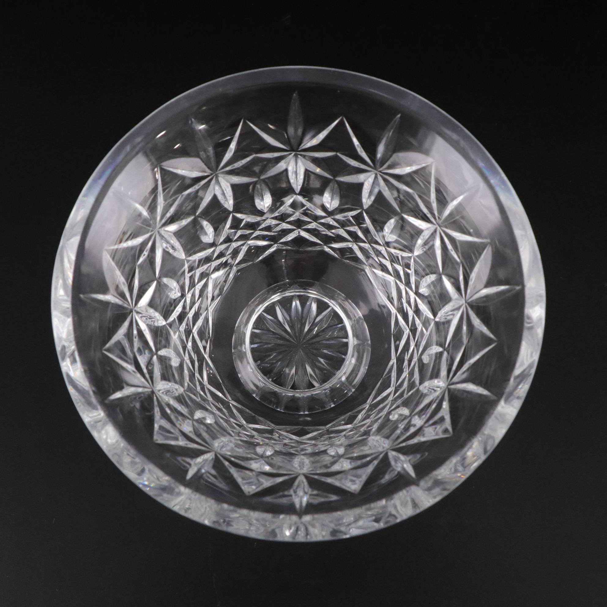 Waterford Crystal "Balmoral" and "Comeragh" Pedestal Bowls, Mid-Late 20th C.