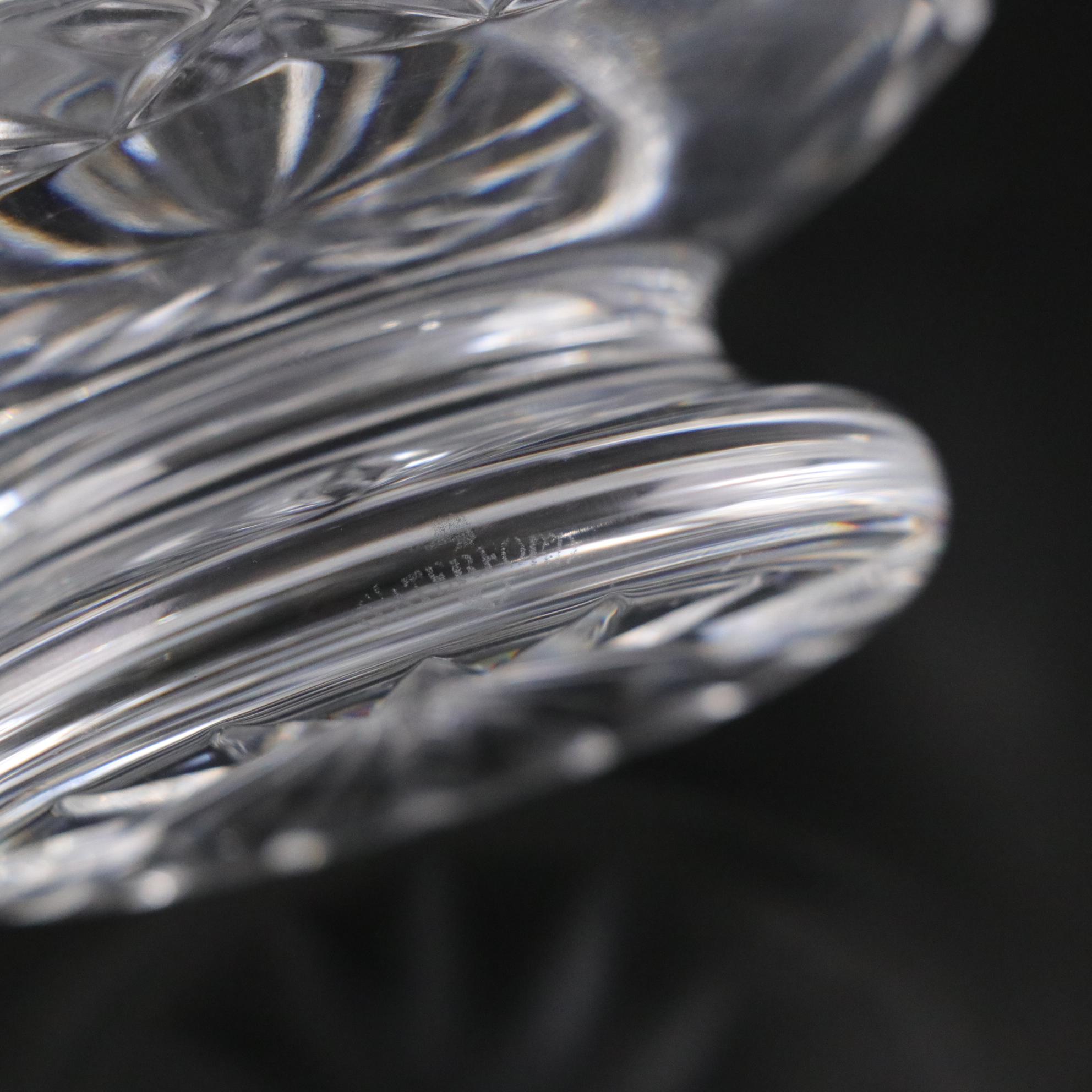 Waterford Crystal "Balmoral" and "Comeragh" Pedestal Bowls, Mid-Late 20th C.