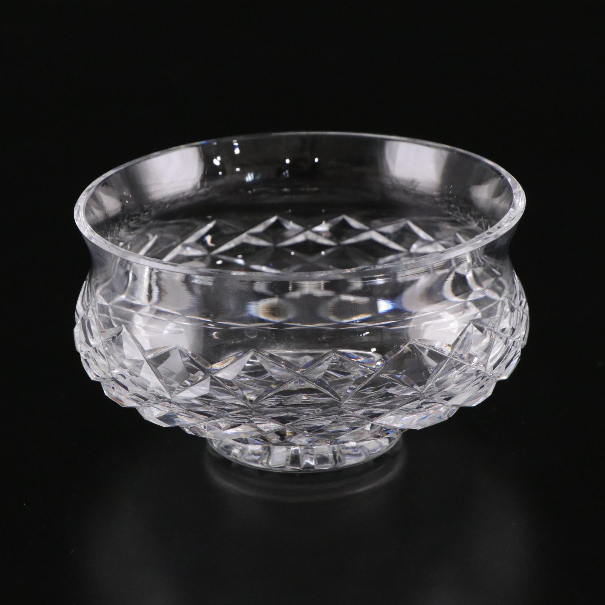 Waterford Crystal "Balmoral" and "Comeragh" Pedestal Bowls, Mid-Late 20th C.