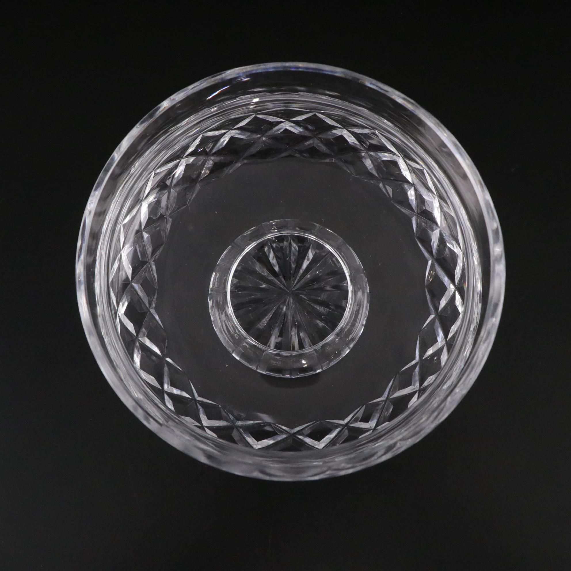 Waterford Crystal "Balmoral" and "Comeragh" Pedestal Bowls, Mid-Late 20th C.