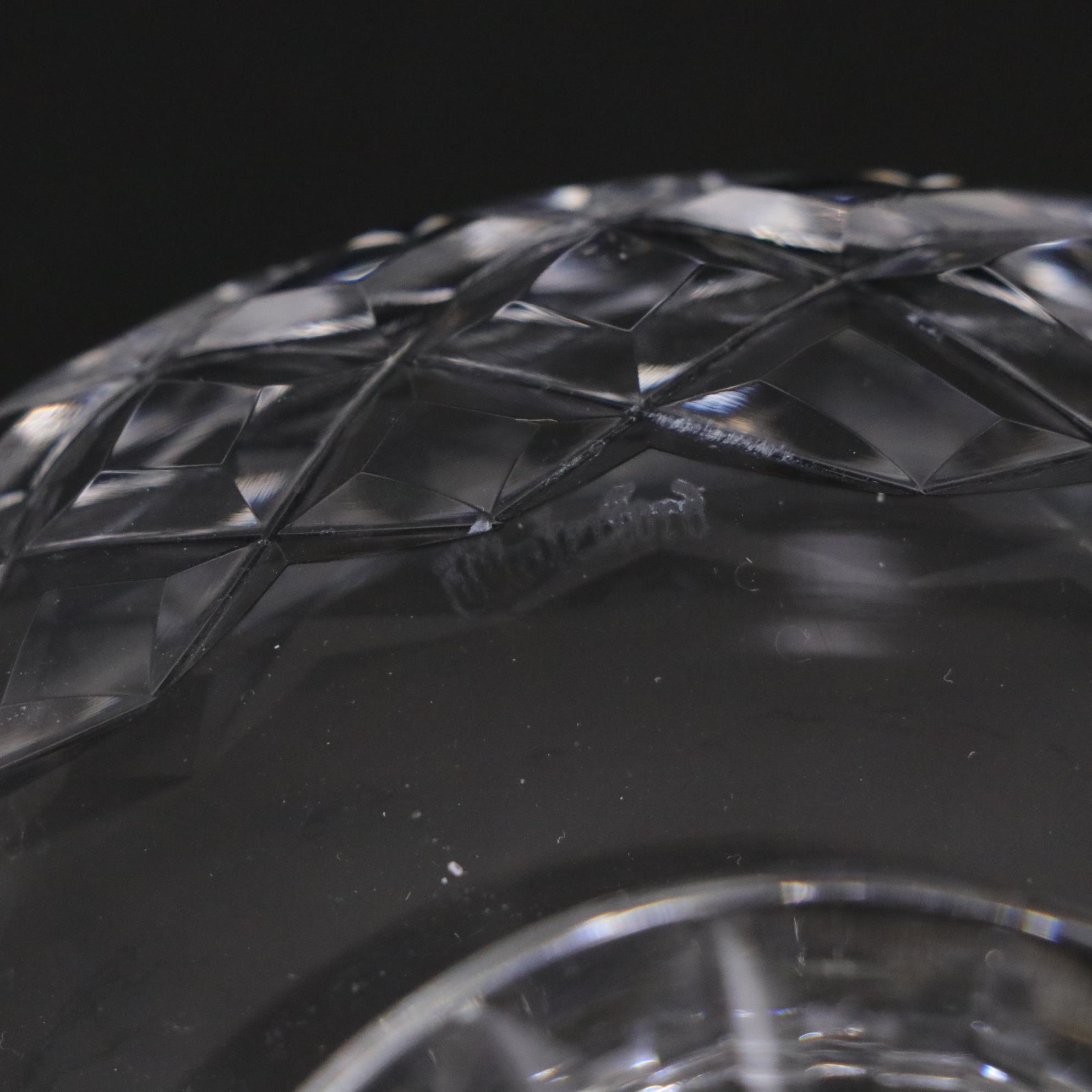 Waterford Crystal "Balmoral" and "Comeragh" Pedestal Bowls, Mid-Late 20th C.