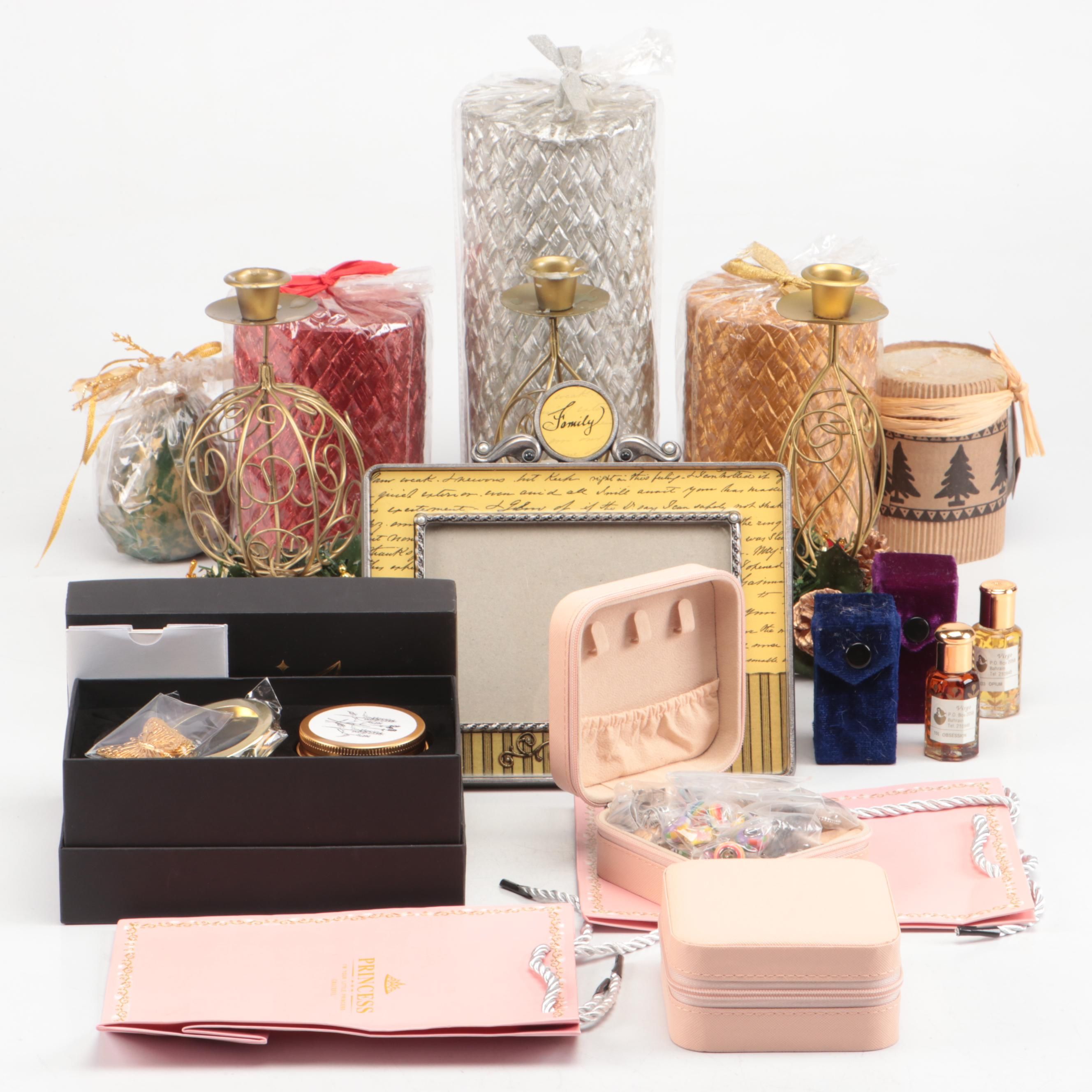 Charm Beads with Travel Jewelry Boxes and Other Décor