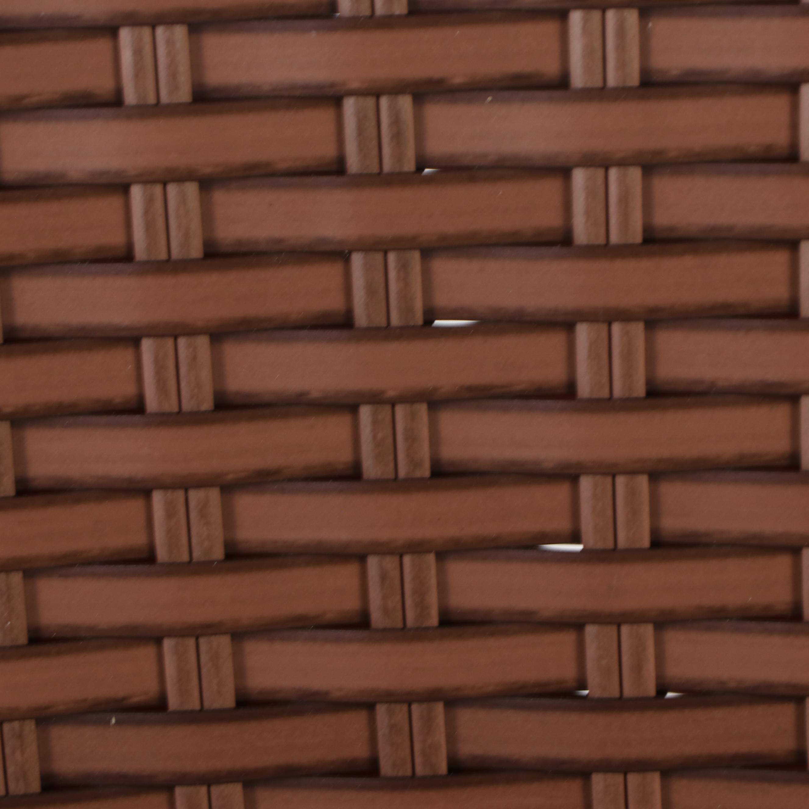 Set of Four Contemporary Resin Wicker Patio Armchairs