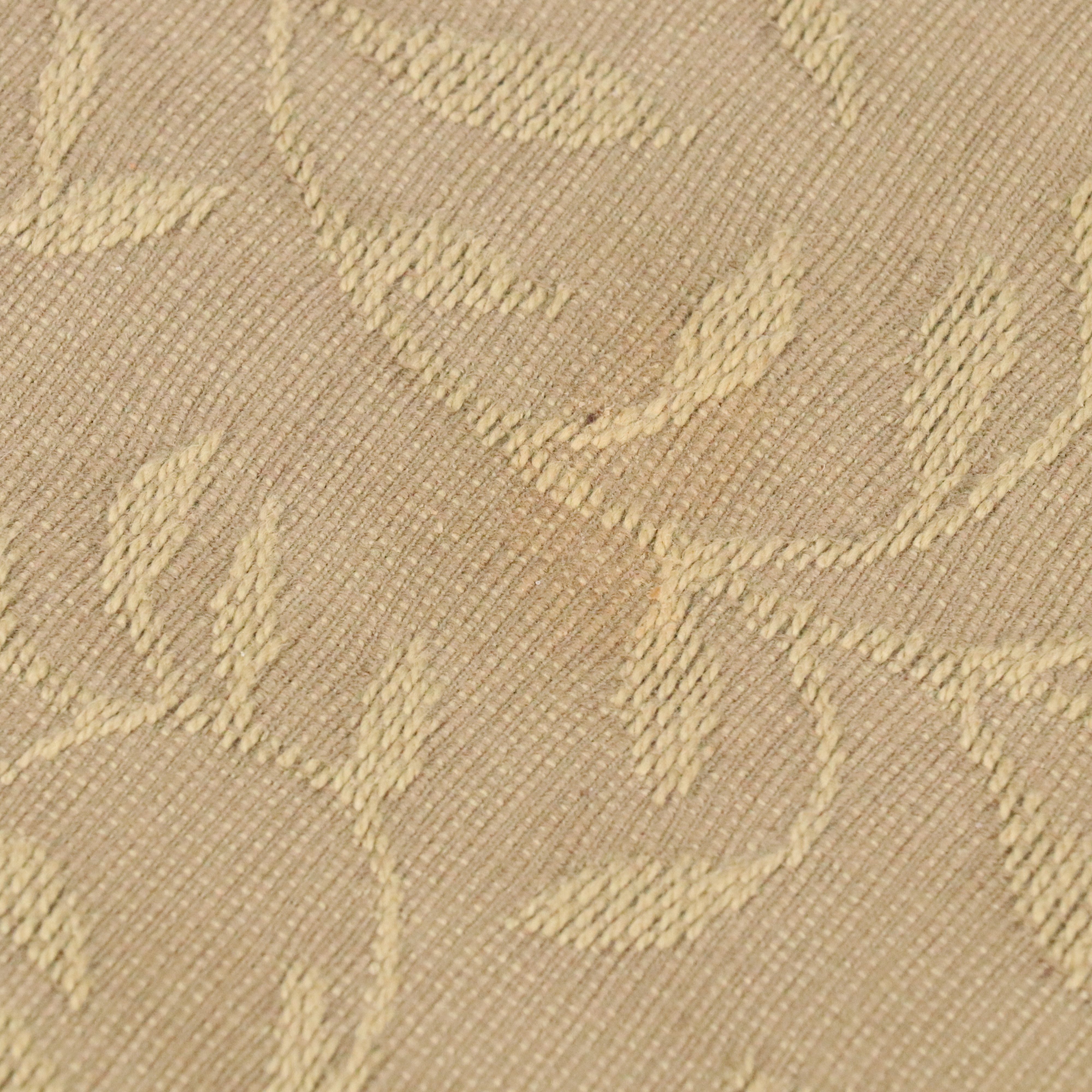 Vine Motif Upholstered Ottoman