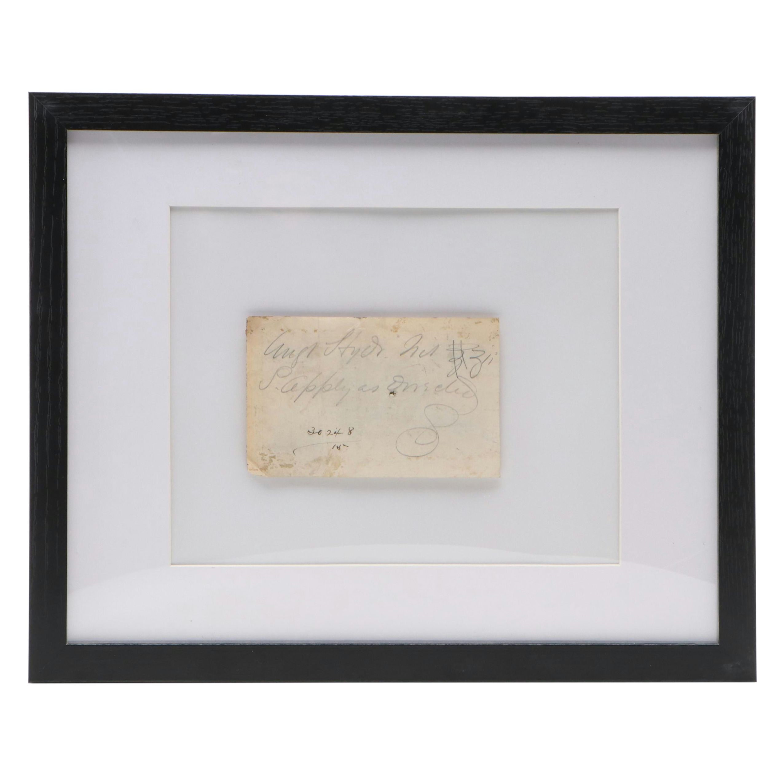 Victorian Prescription Form for Iodide Ointment, 19th Century