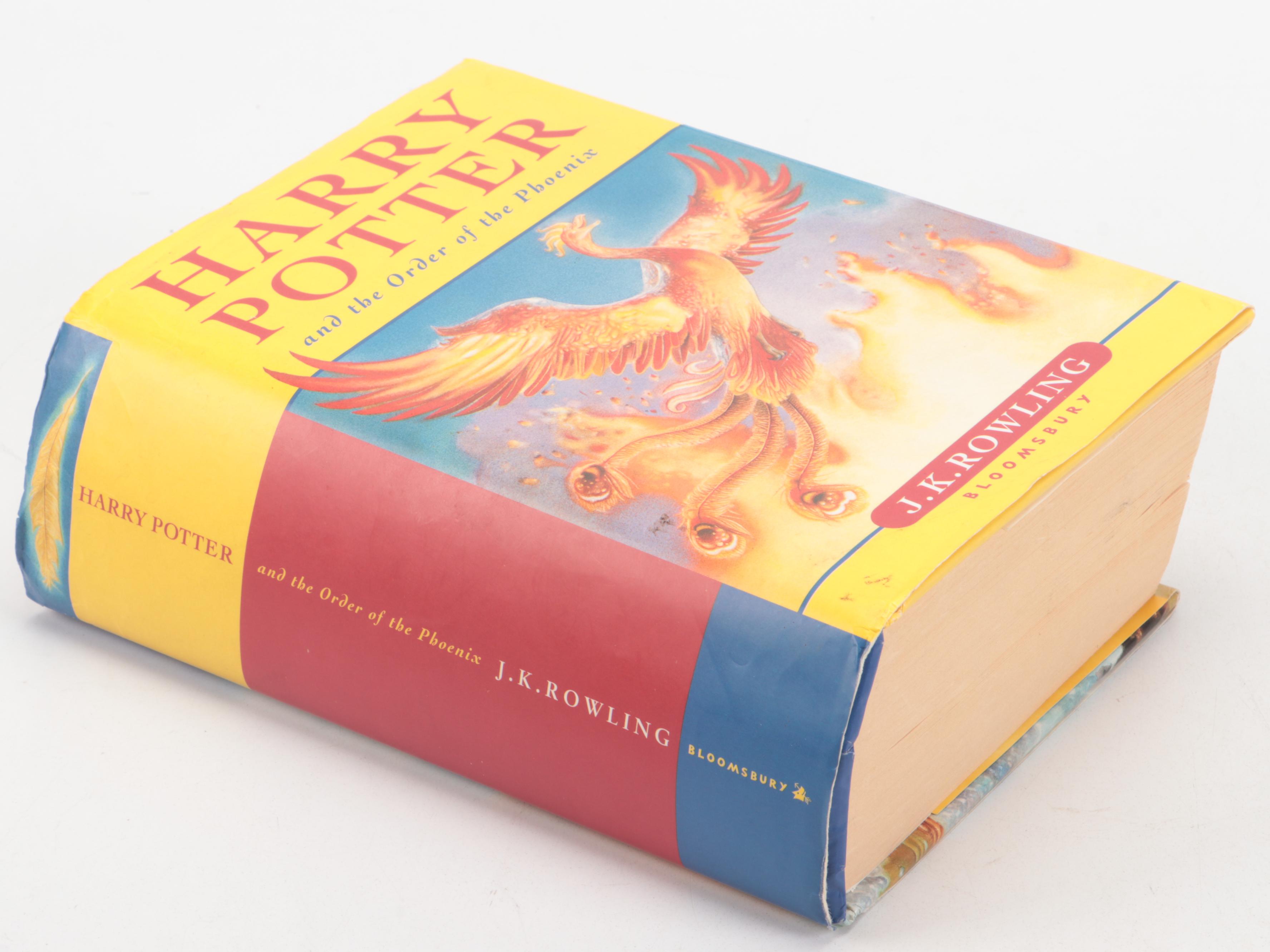 First UK Edition ""Harry Potter and the Order of the Phoenix" by J. K. Rowling