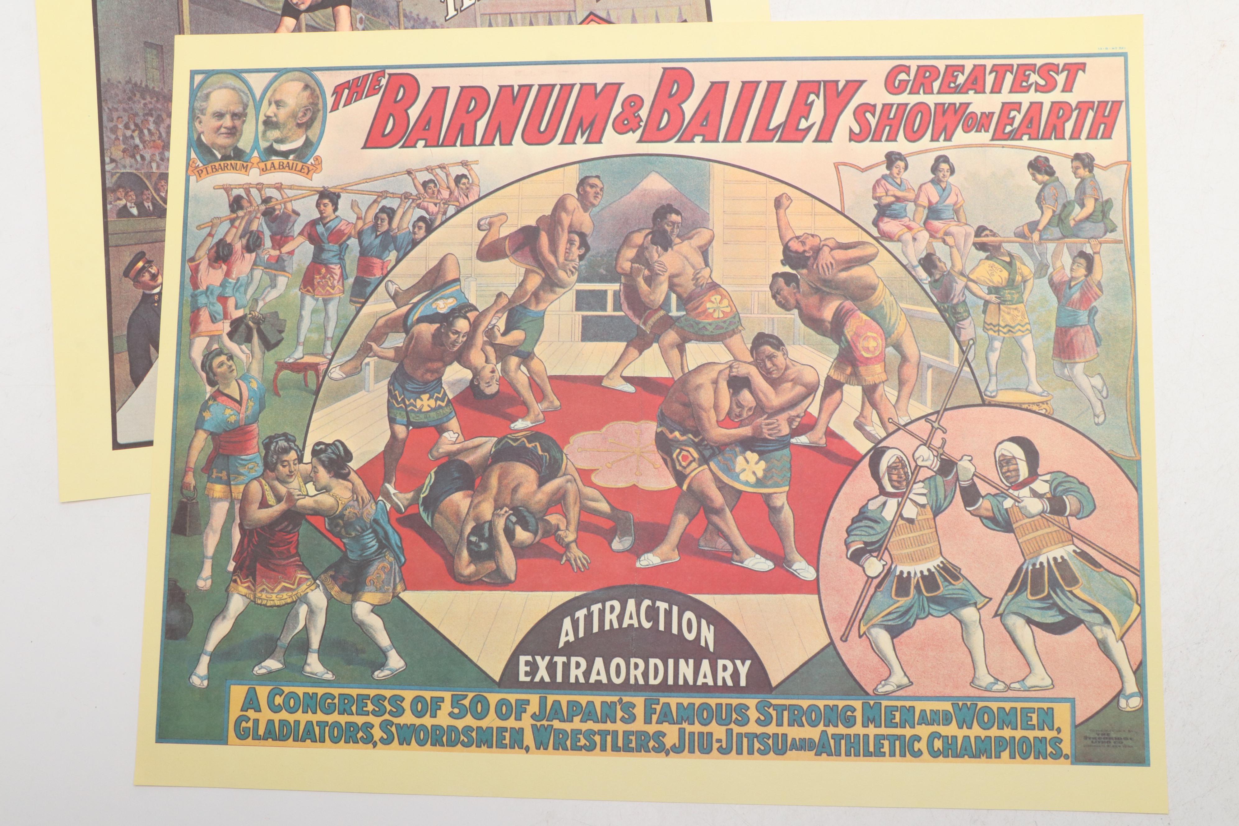Barnum & Bailey with Other Reproduction Circus Posters