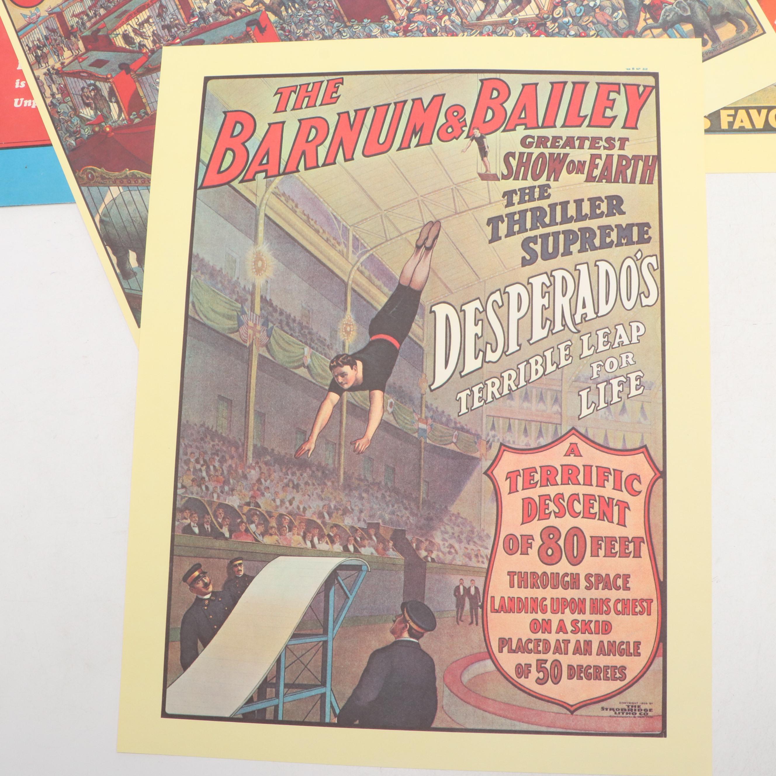 Barnum & Bailey with Other Reproduction Circus Posters