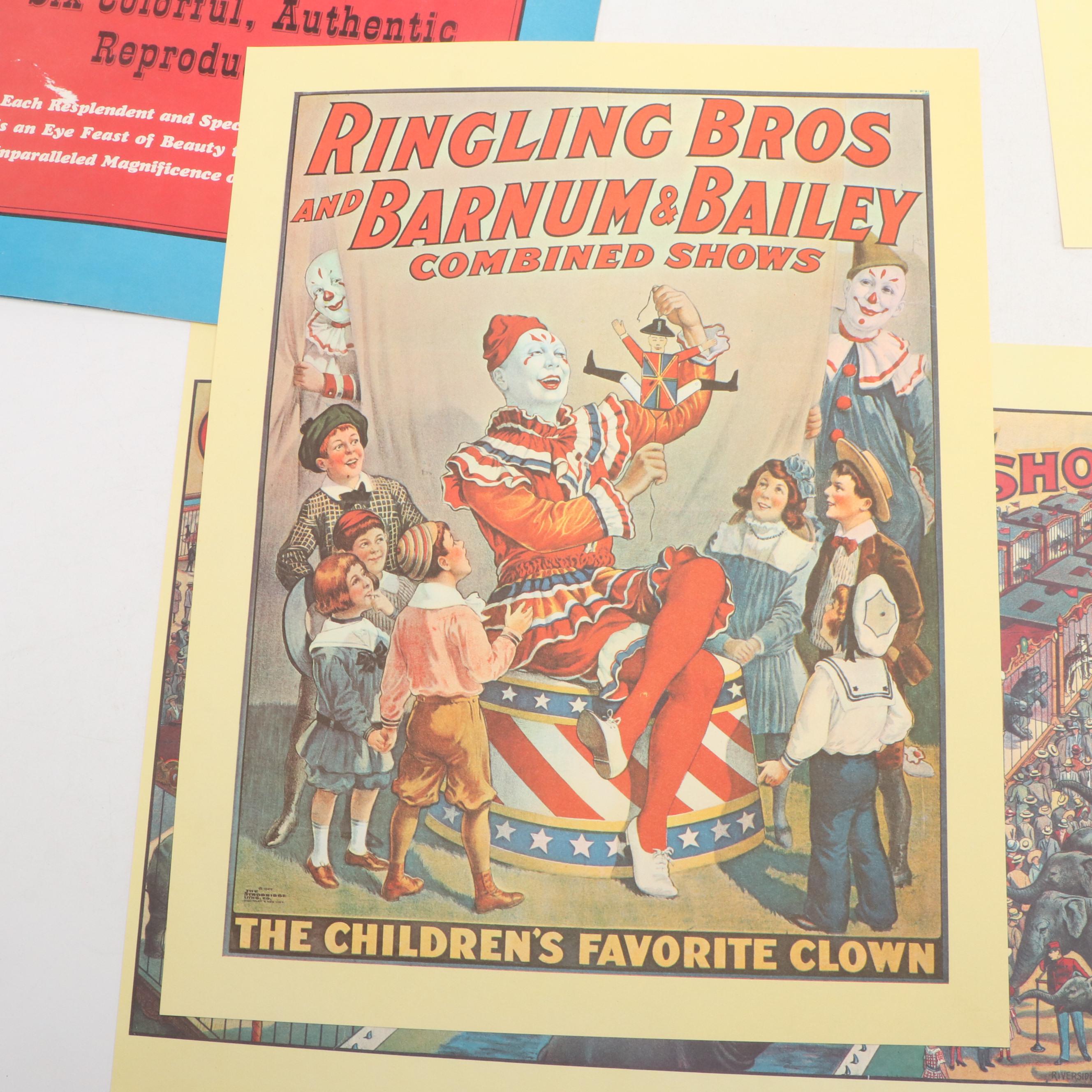 Barnum & Bailey with Other Reproduction Circus Posters
