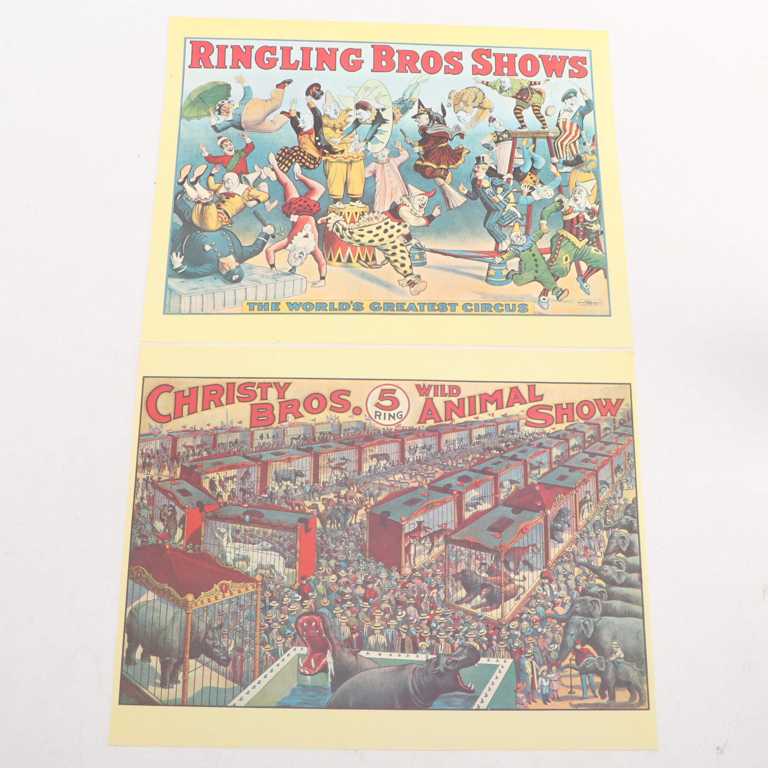 Barnum & Bailey with Other Reproduction Circus Posters