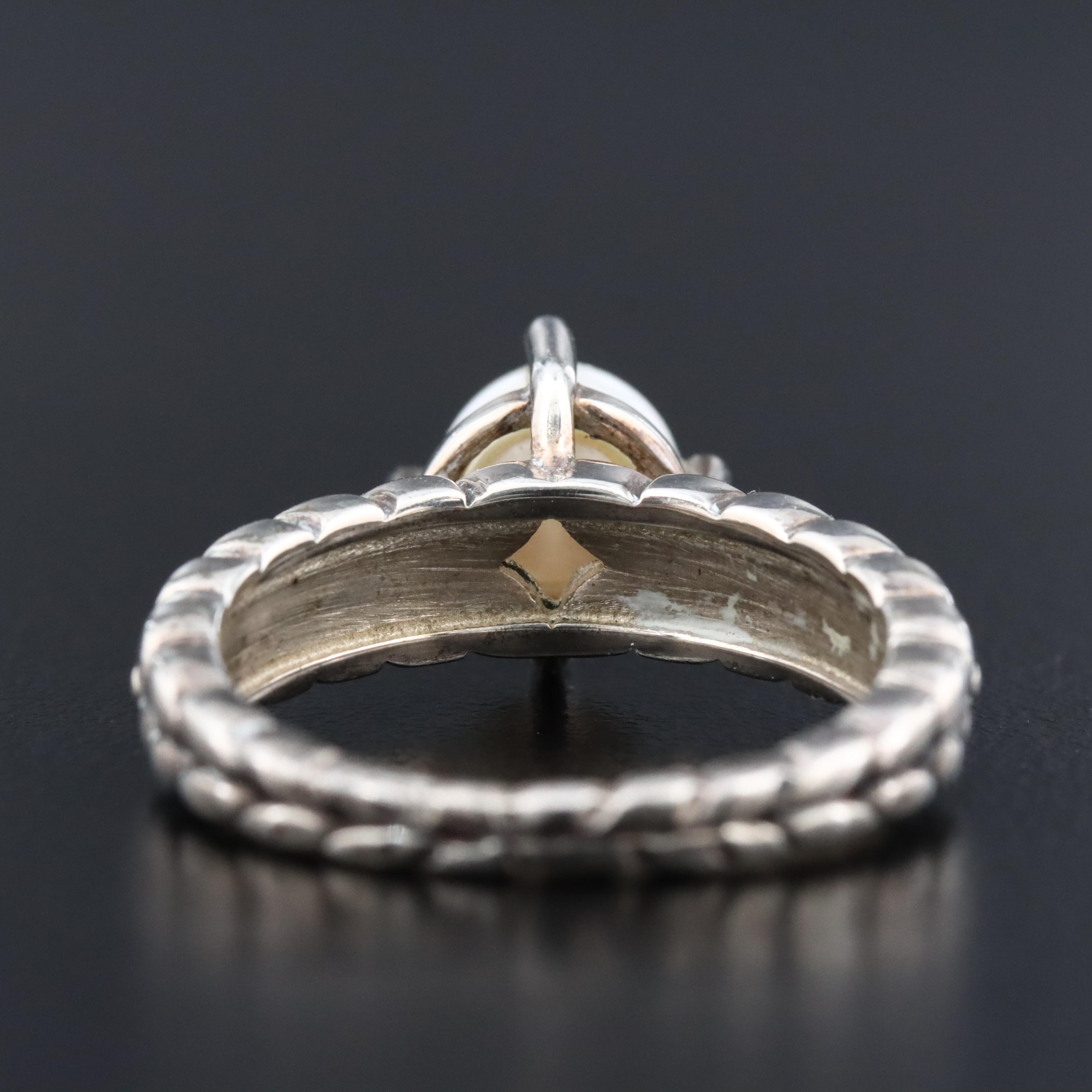 Sterling Pearl Ring