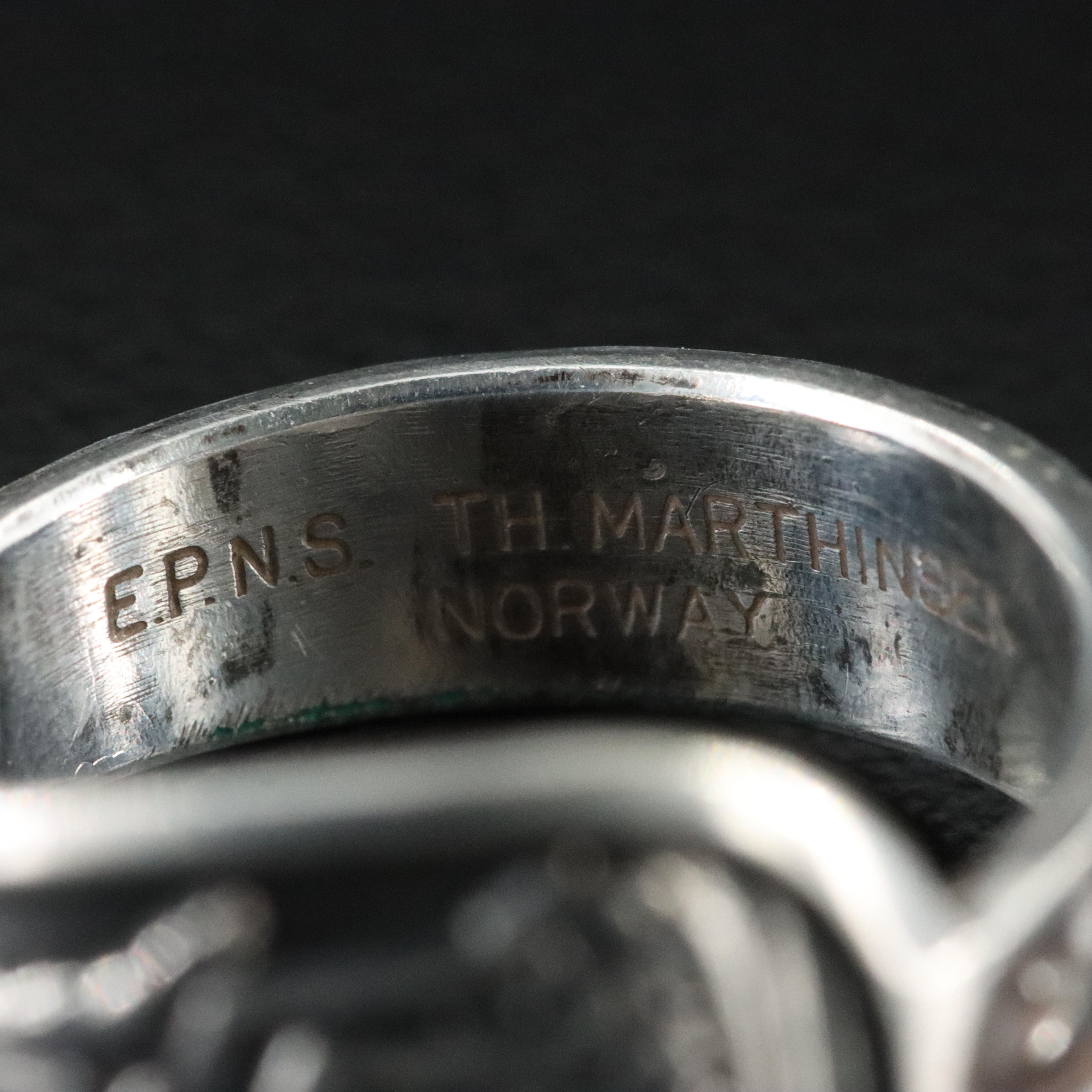 Norwegian TH Marthinsen "Vatican Pavilion" Spoon Ring