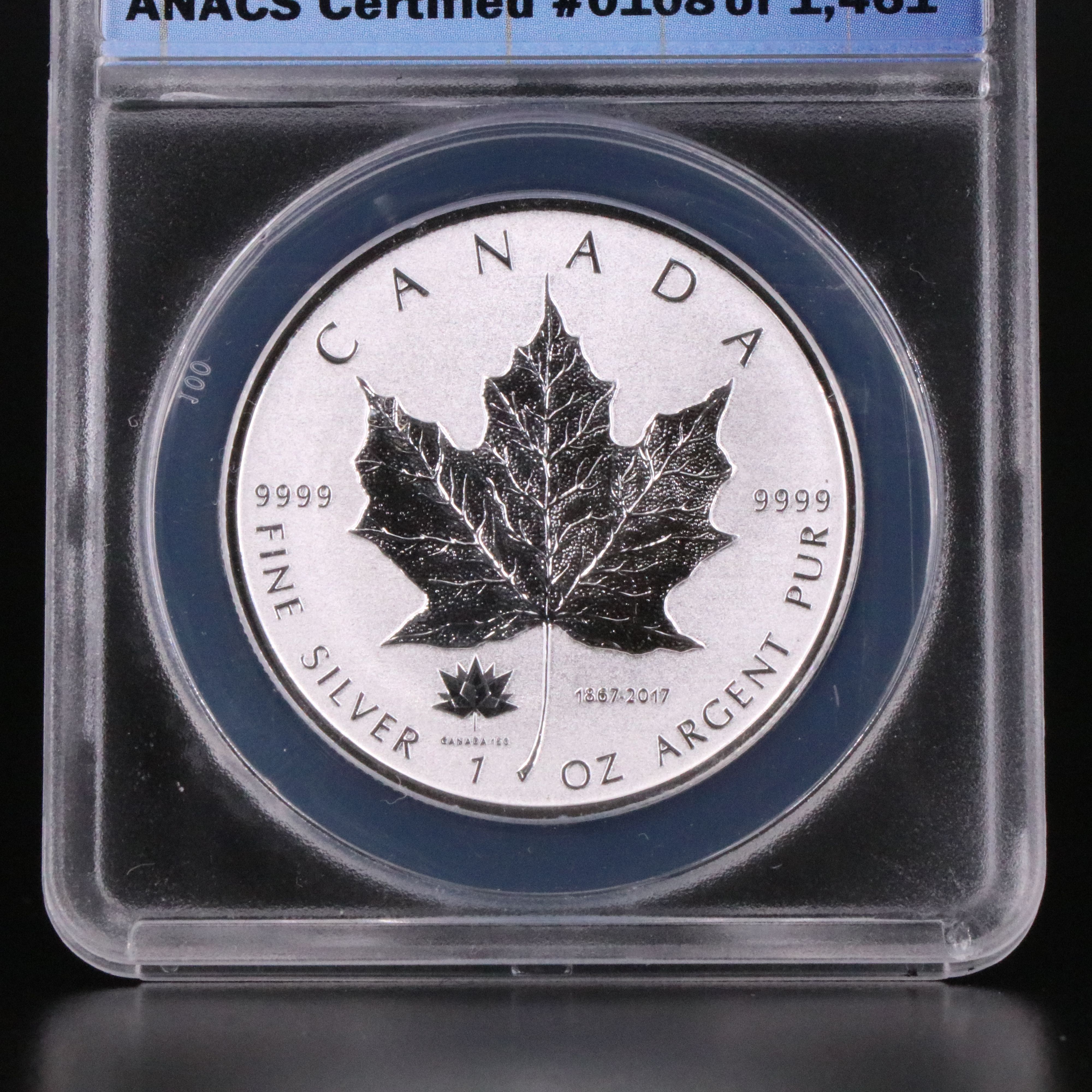ANACS RP70 2017 Canada Maple Leaf First Release Coin