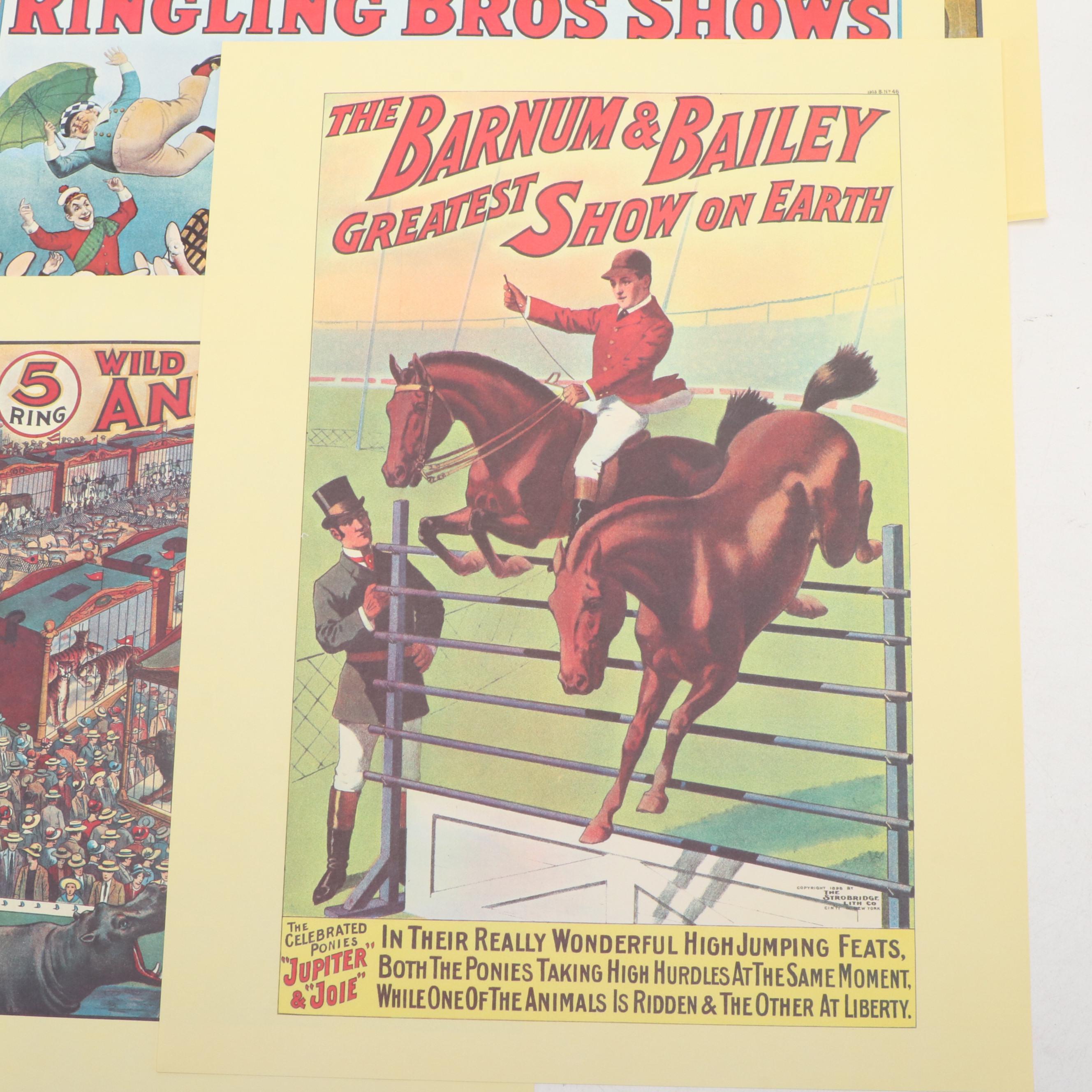 Barnum & Bailey with Other Reproduction Circus Posters