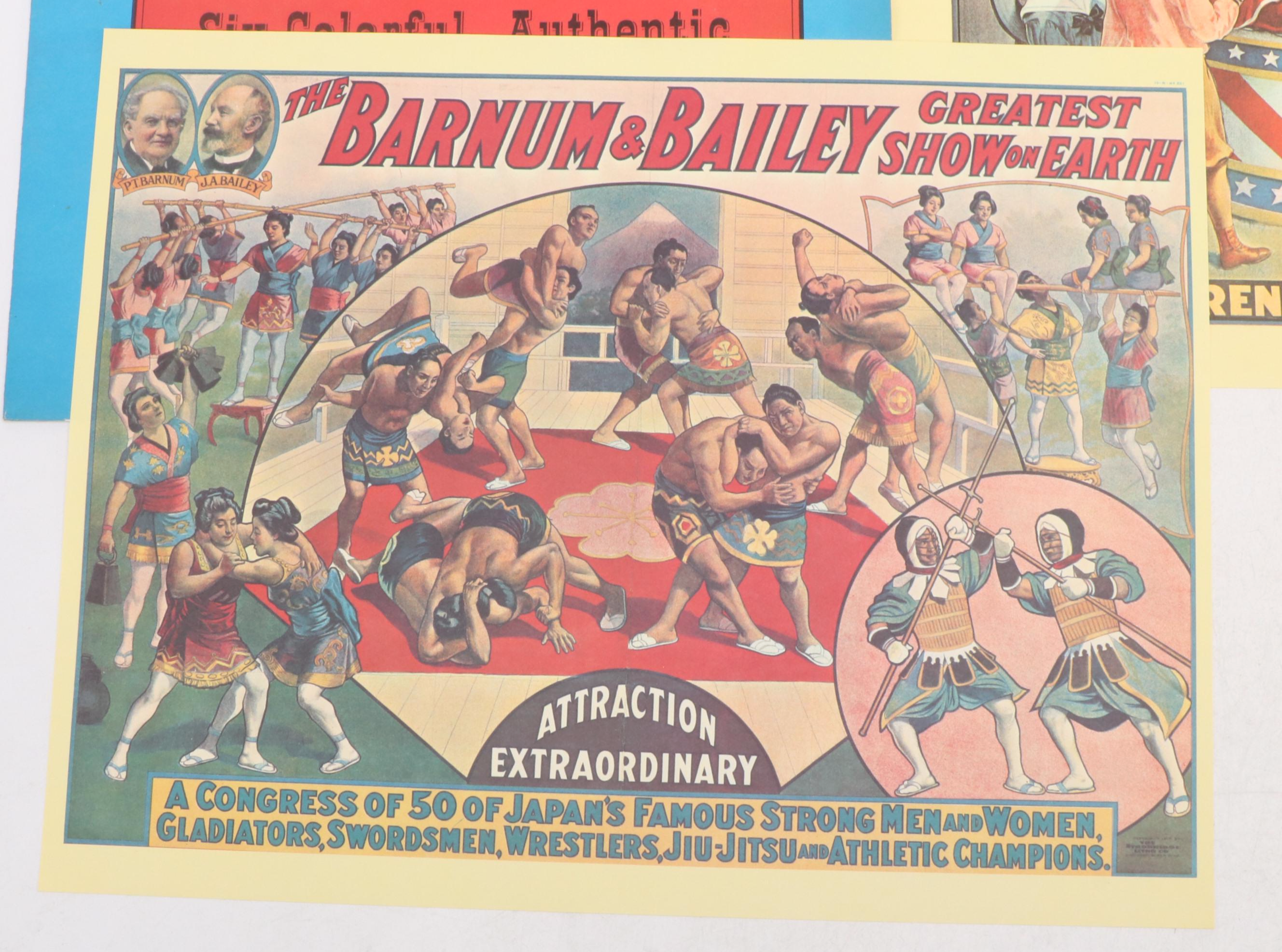 Barnum & Bailey with Other Reproduction Circus Posters
