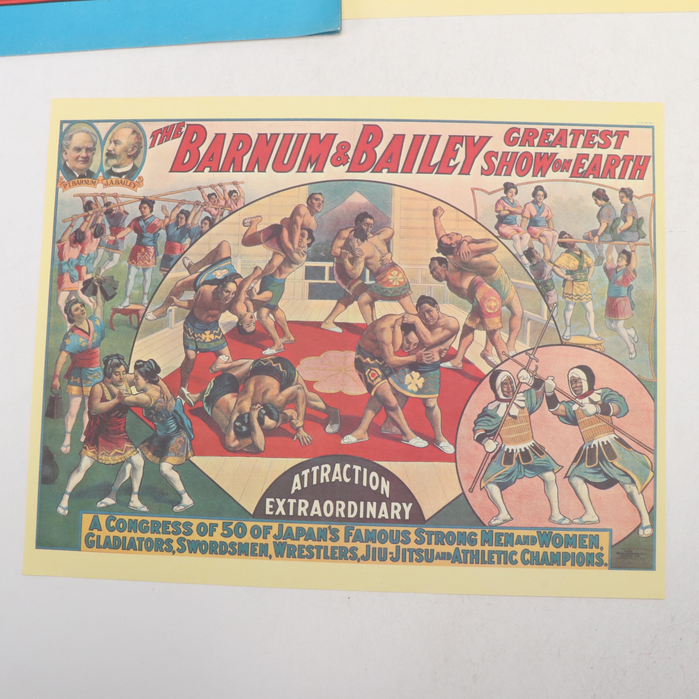 Barnum & Bailey with Other Reproduction Circus Posters