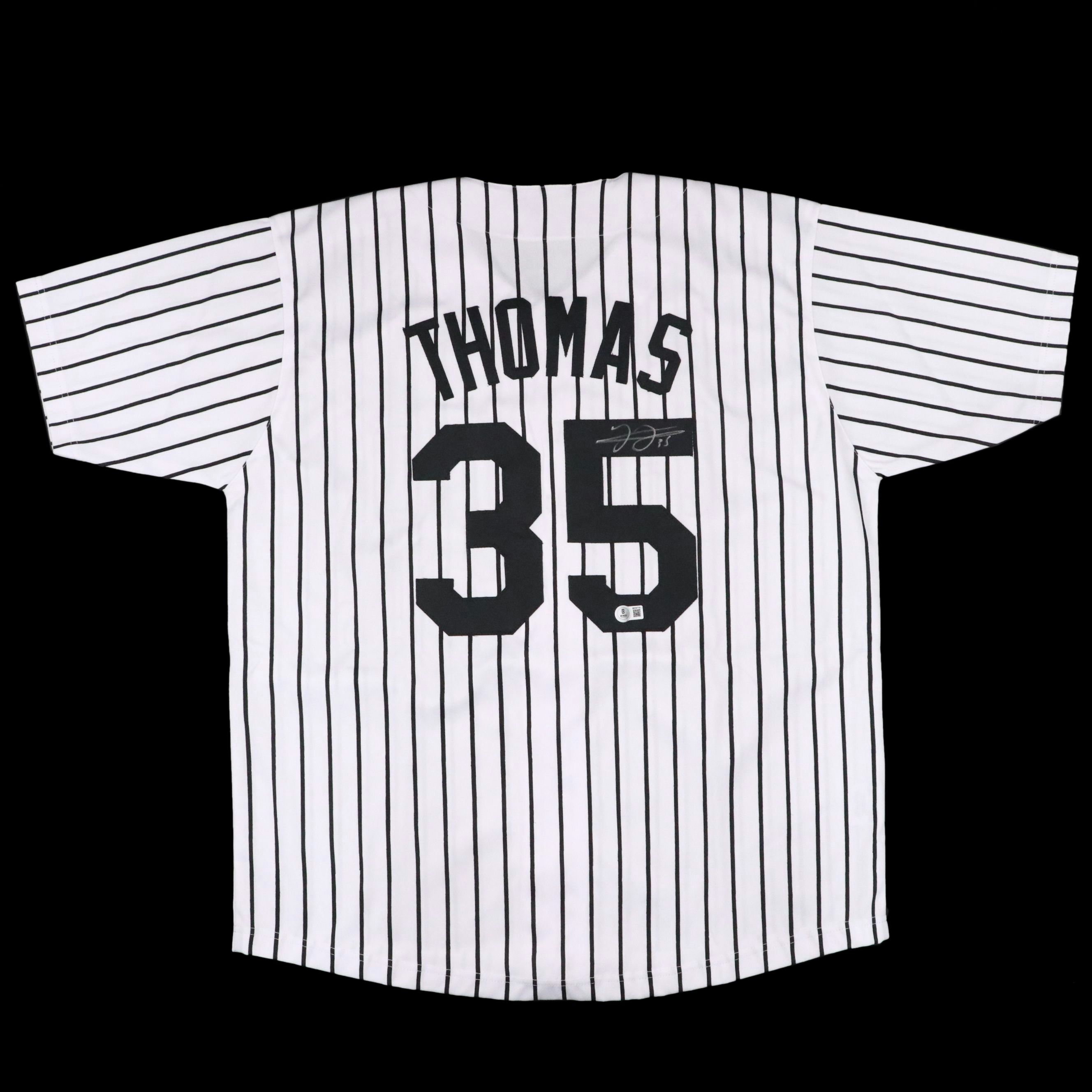 Frank Thomas Signed Chicago White Sox Baseball Jersey, Beckett