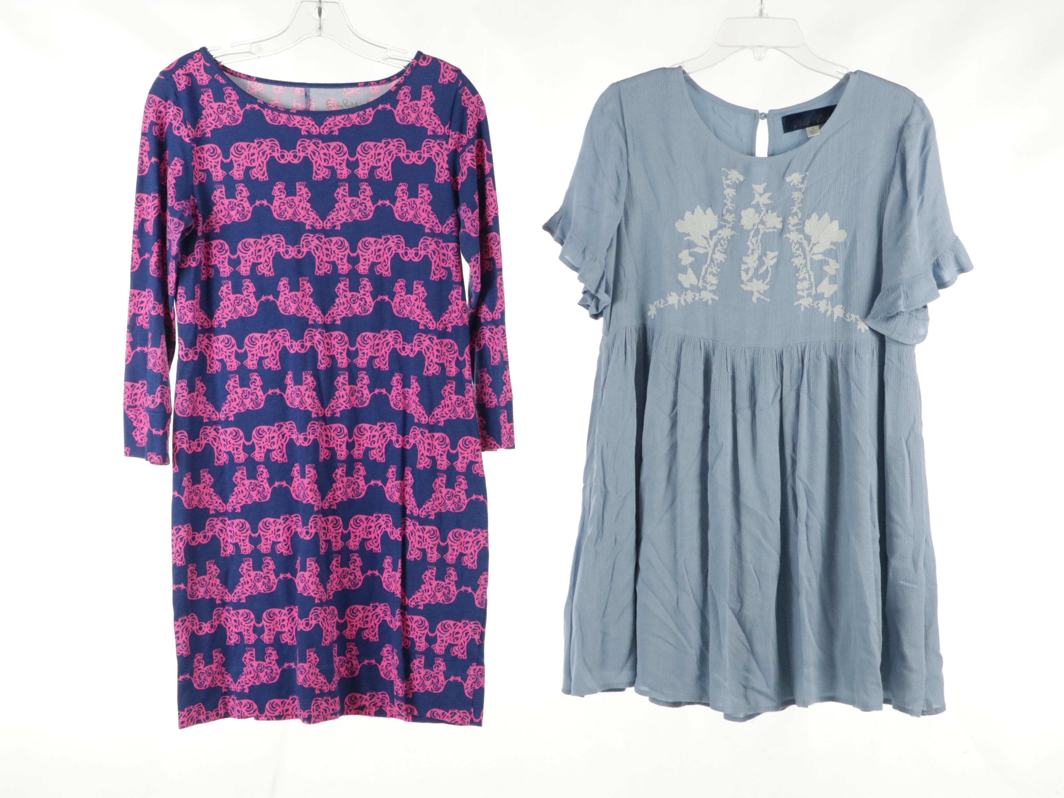 Blue Rair Printed and Lilly Pulitzer Elephant Printed Shift Dresses