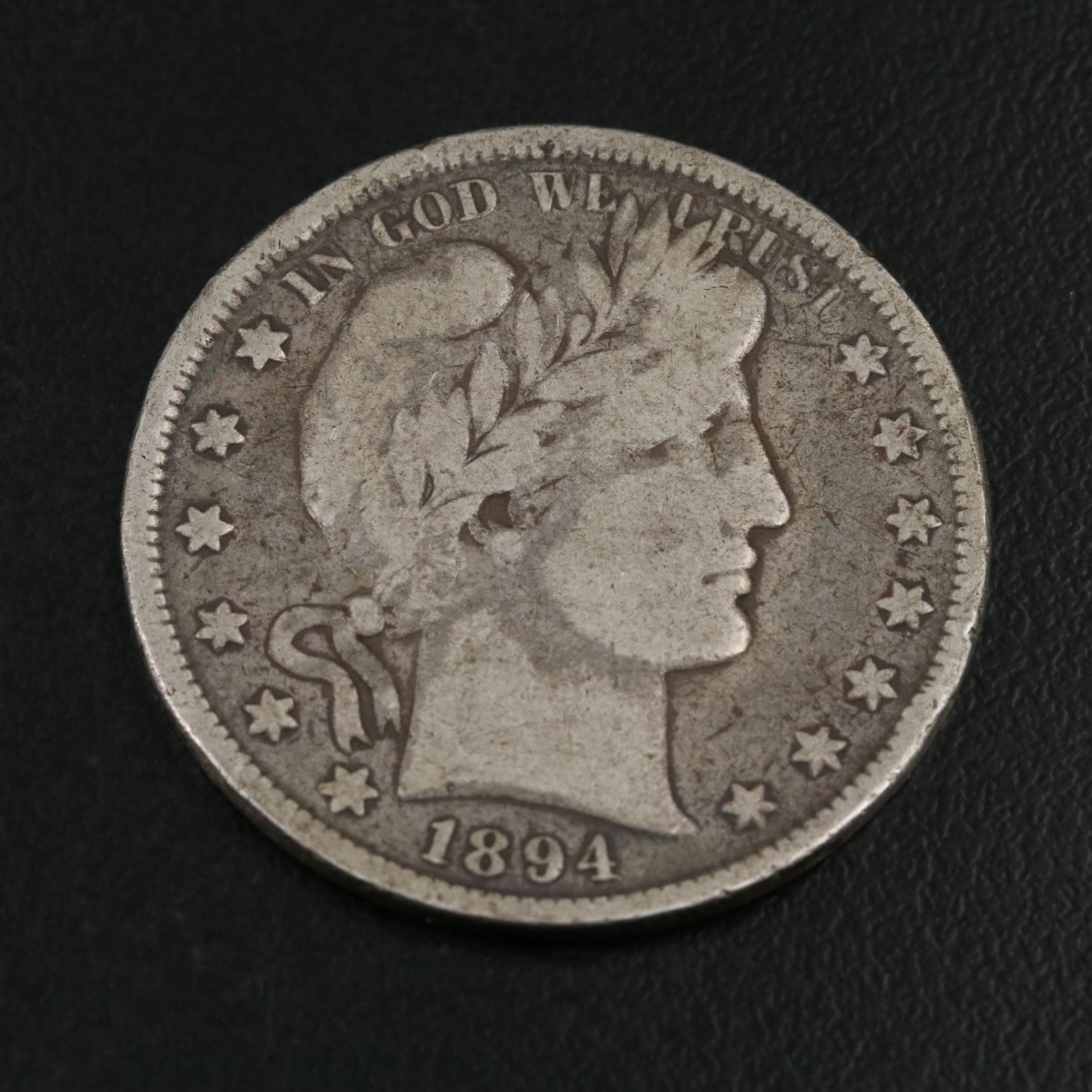 Three Barber Silver Half Dollars 1993, 1994, and 1994-O