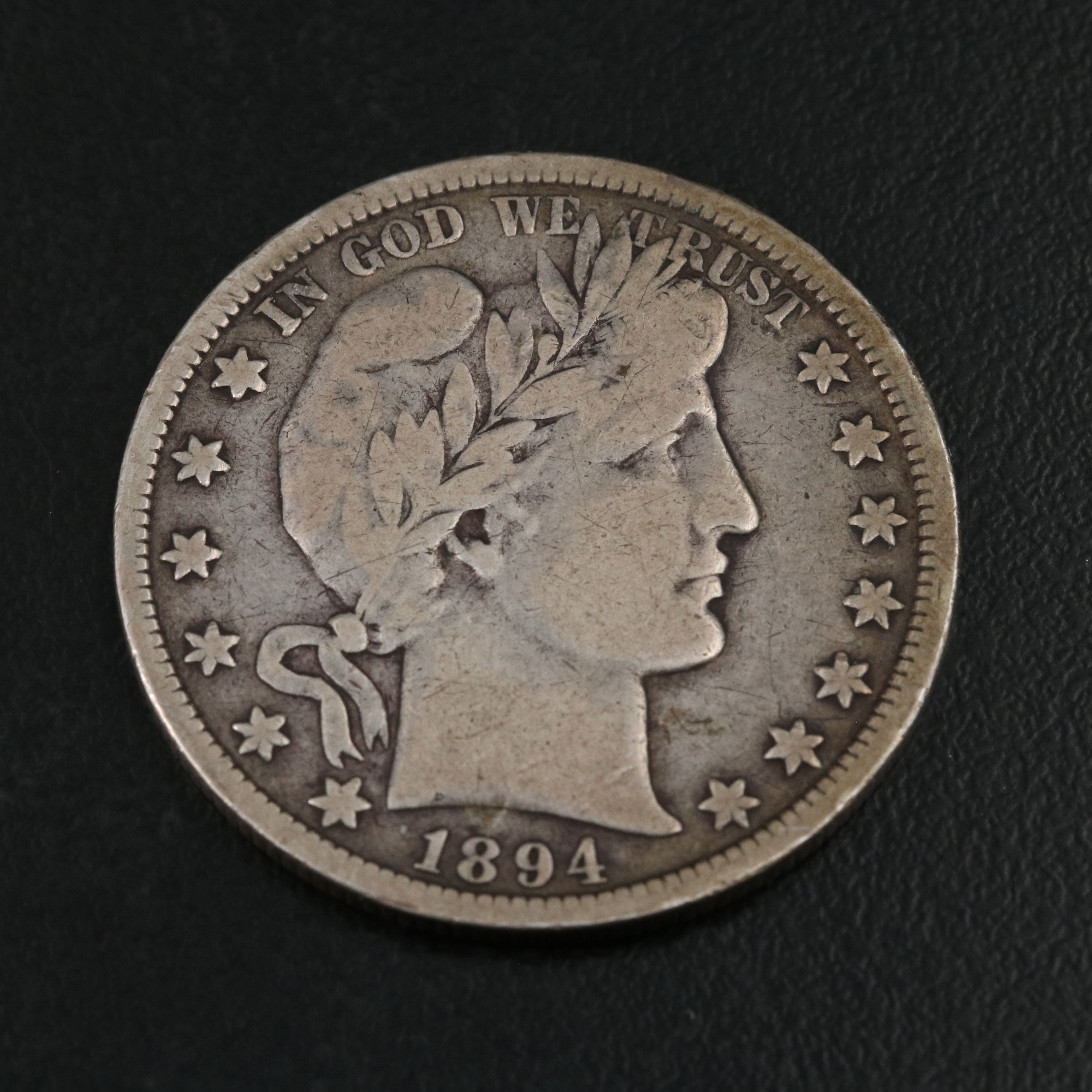 Three Barber Silver Half Dollars 1993, 1994, and 1994-O