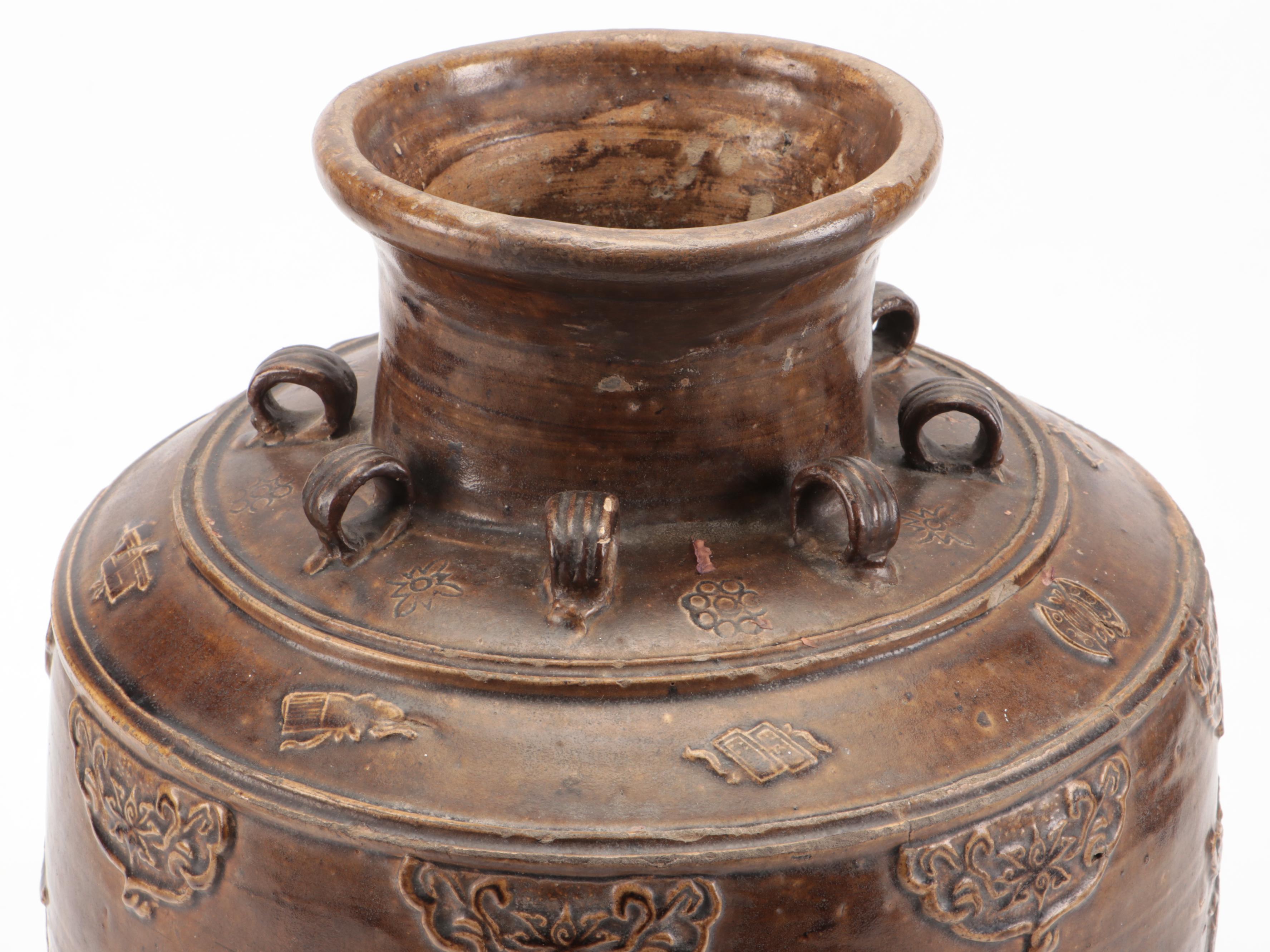 Chinese Dragon Martaban Jar