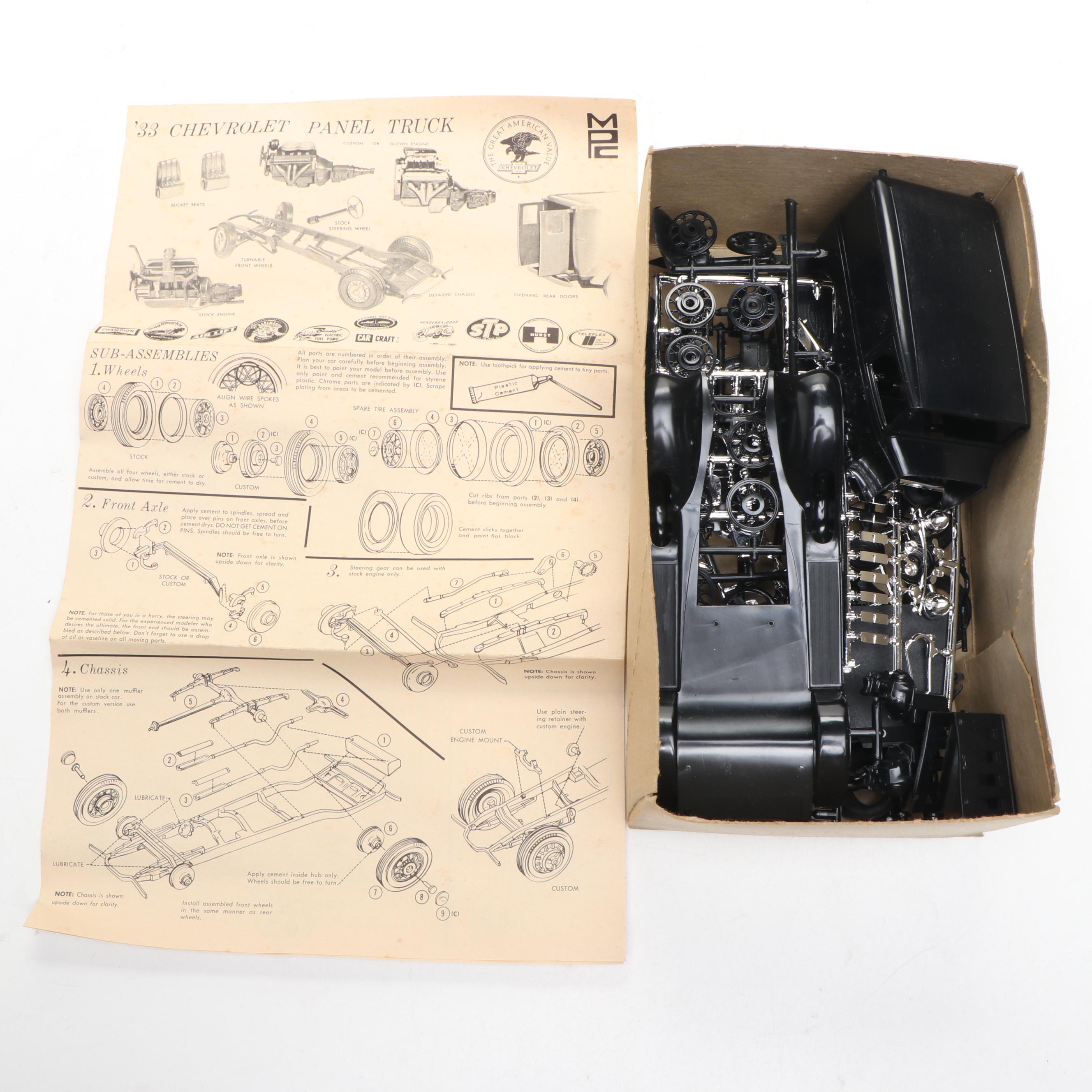 MPC "Chevrolet Panel Truck 1933," Monogram "Mako Shark" and More Model Cars