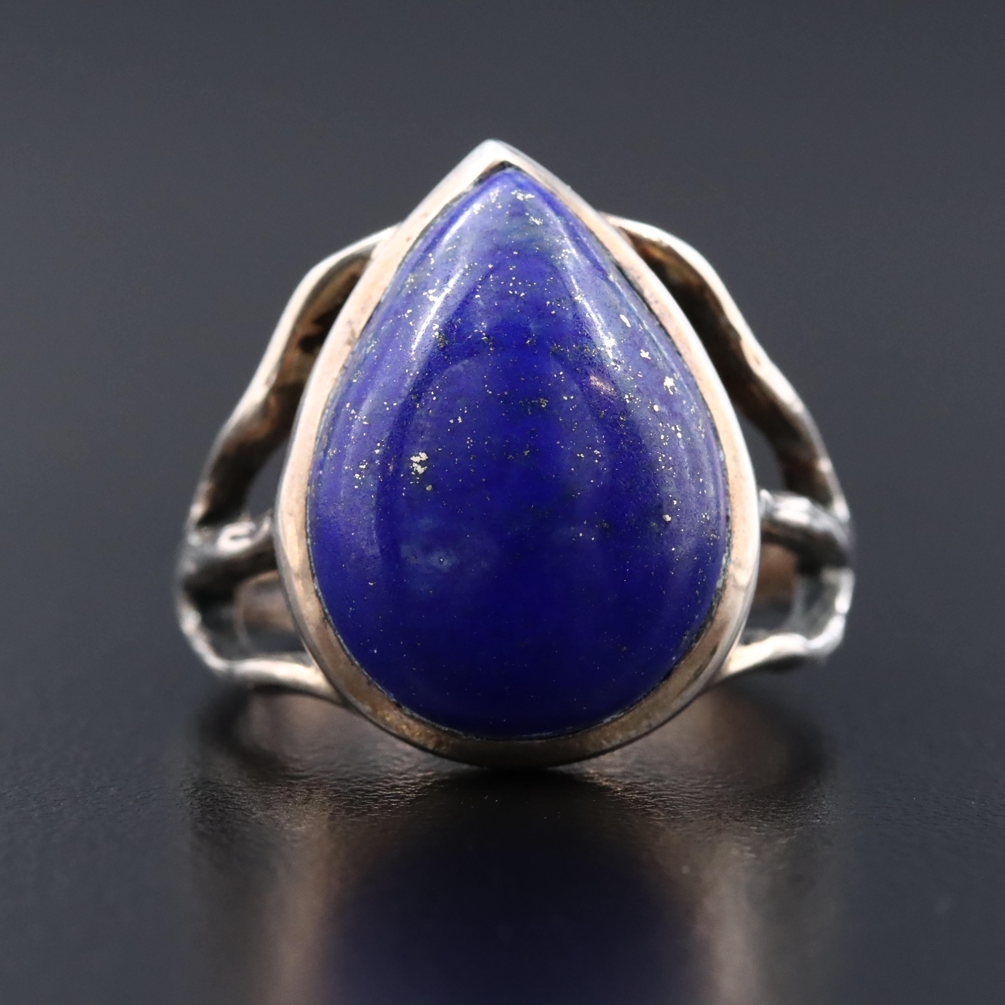 Sterling Lapis Lazuli Ring
