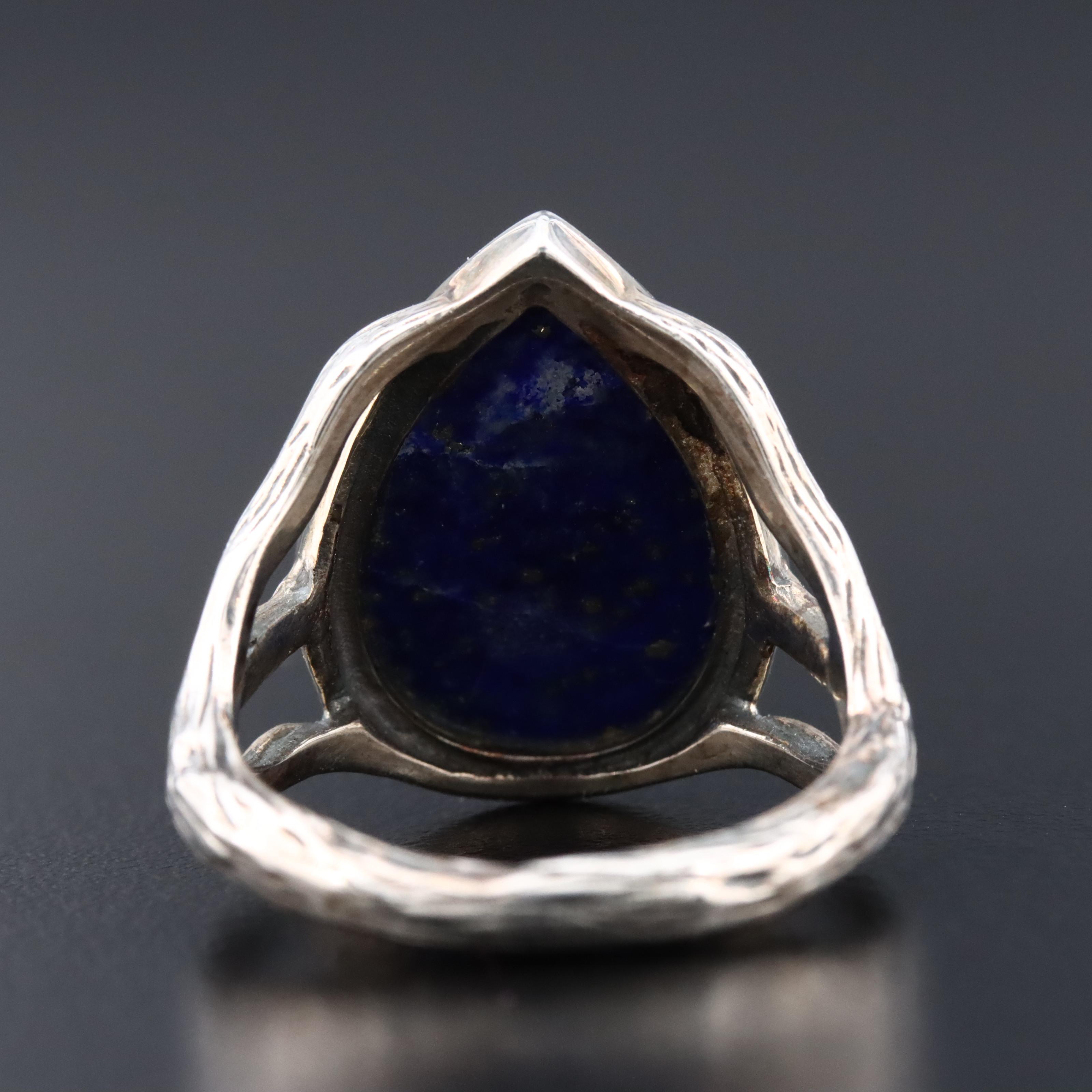 Sterling Lapis Lazuli Ring