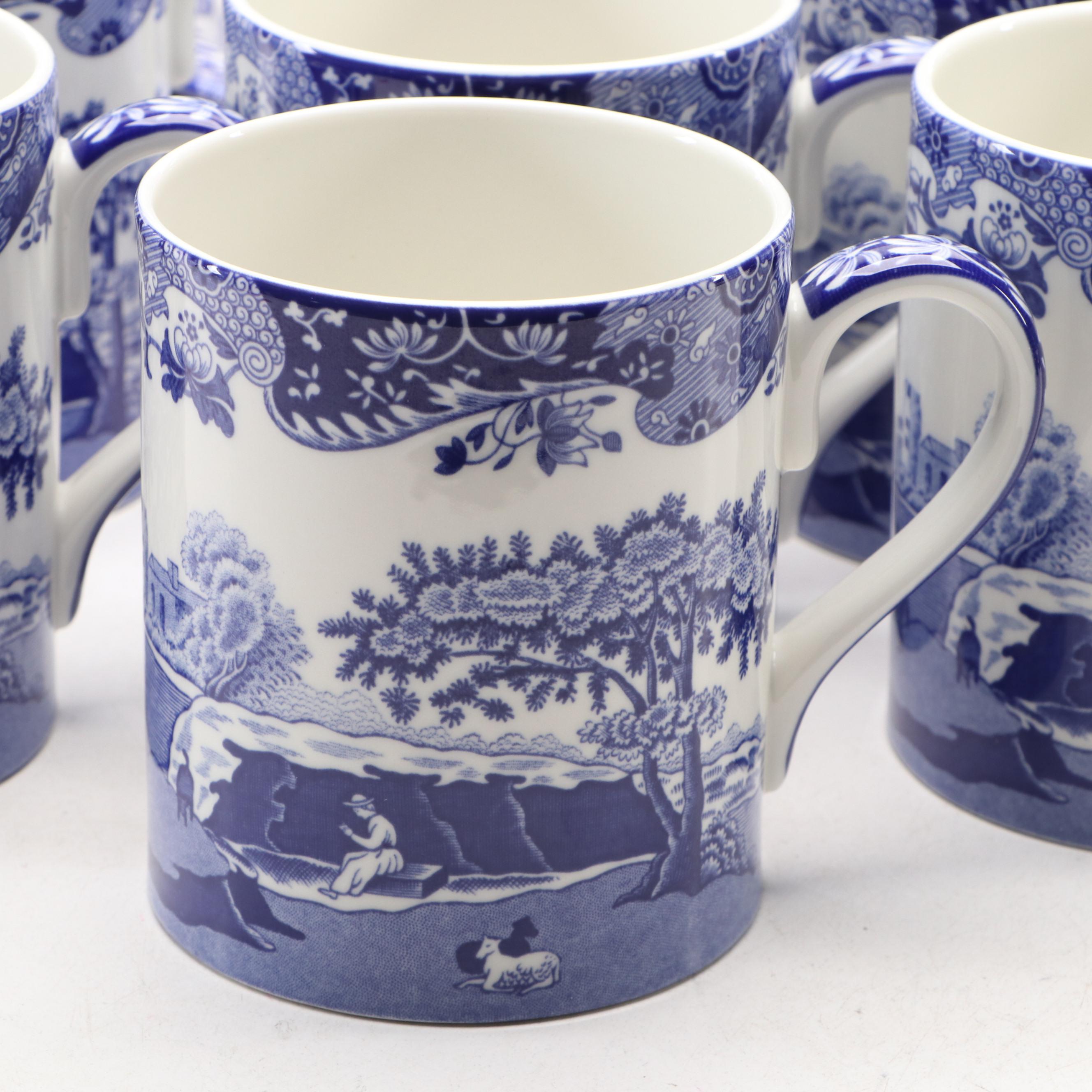 Spode "Italian" Blue and White Ceramic Dinnerware