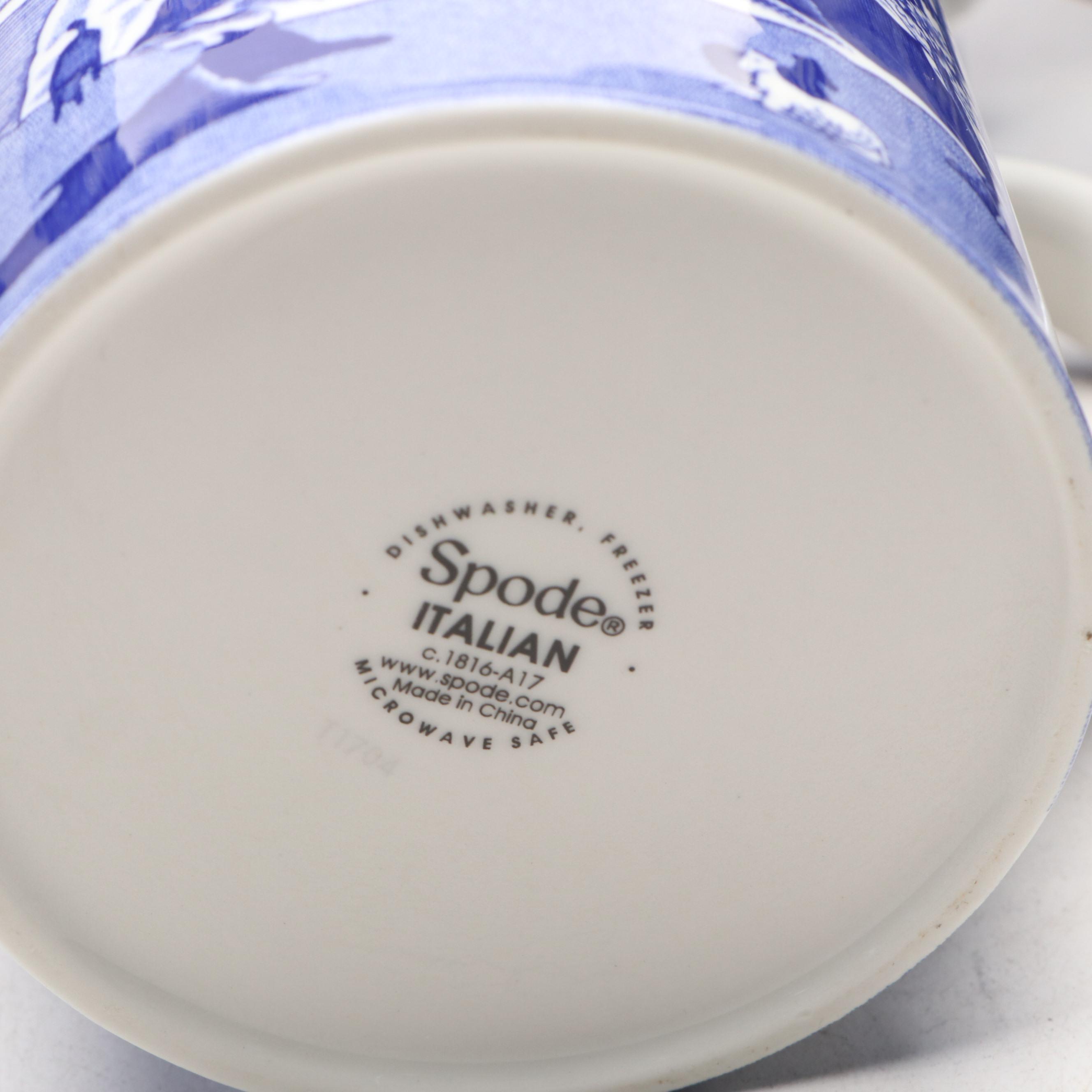 Spode "Italian" Blue and White Ceramic Dinnerware