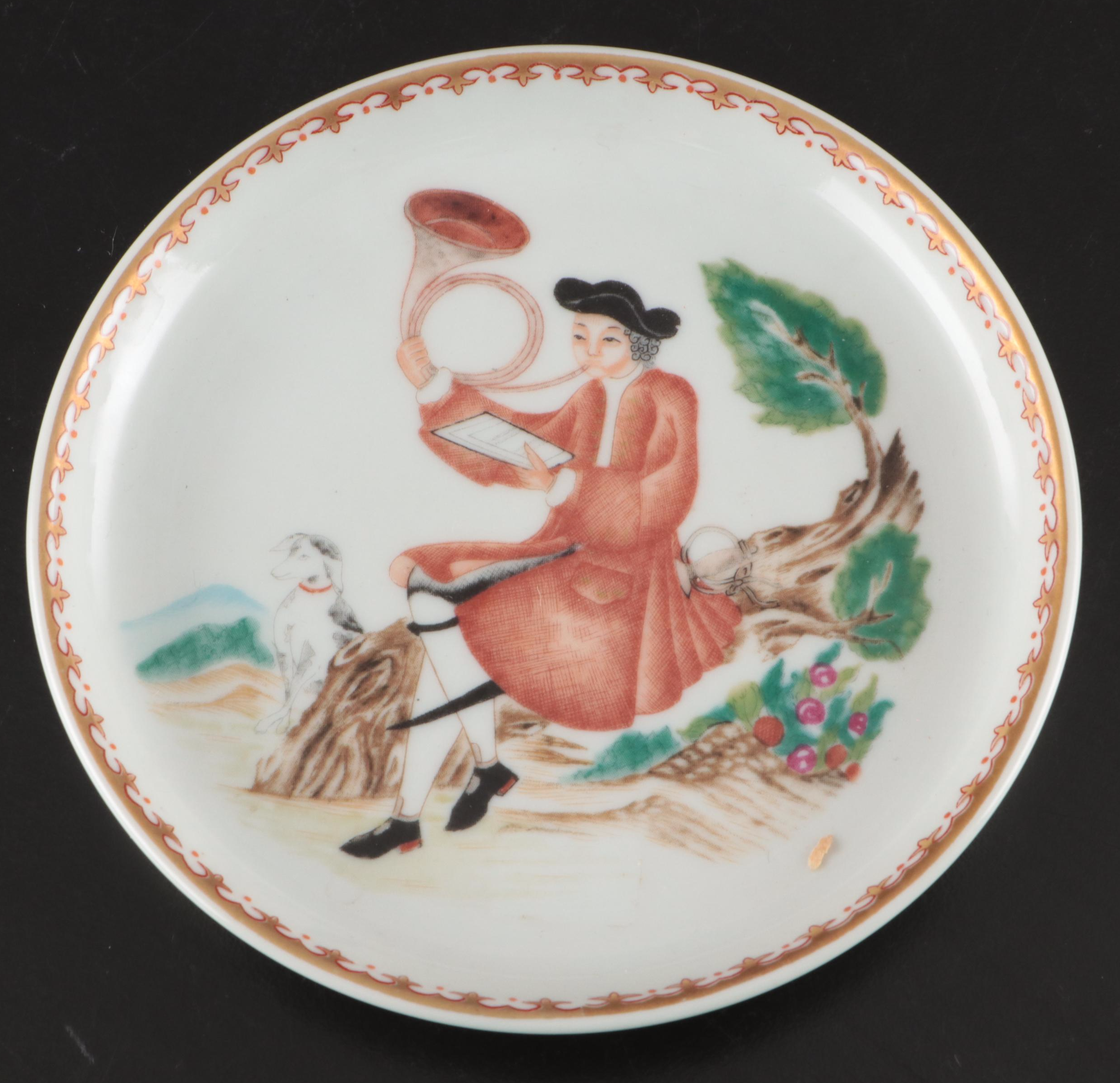 Richard Ginori Porcelain Tea Caddies and Plates with Other Ceramic Tableware