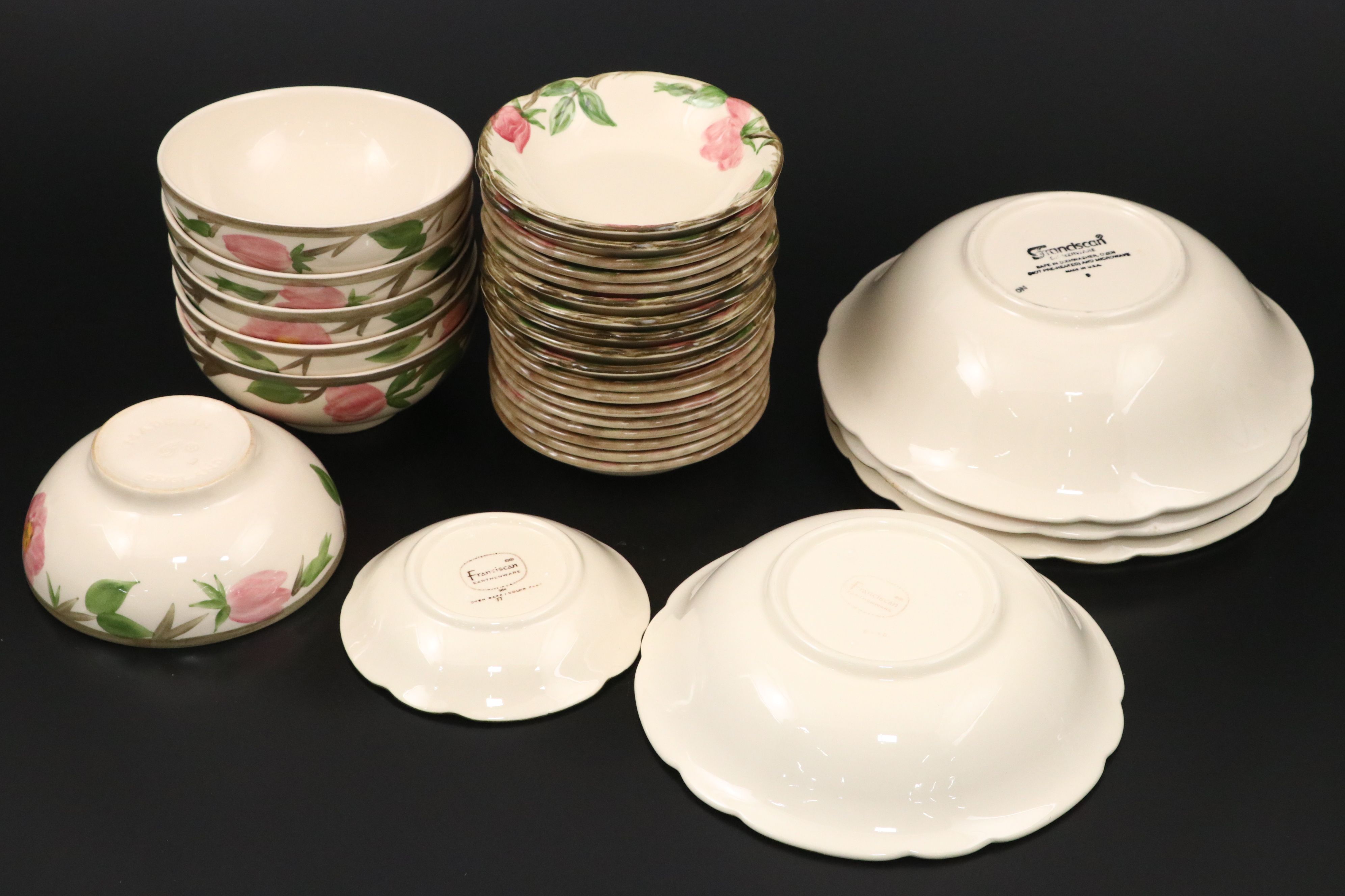 Franciscan "Desert Rose" Dinnerware and Serving Pieces, 1941–1984