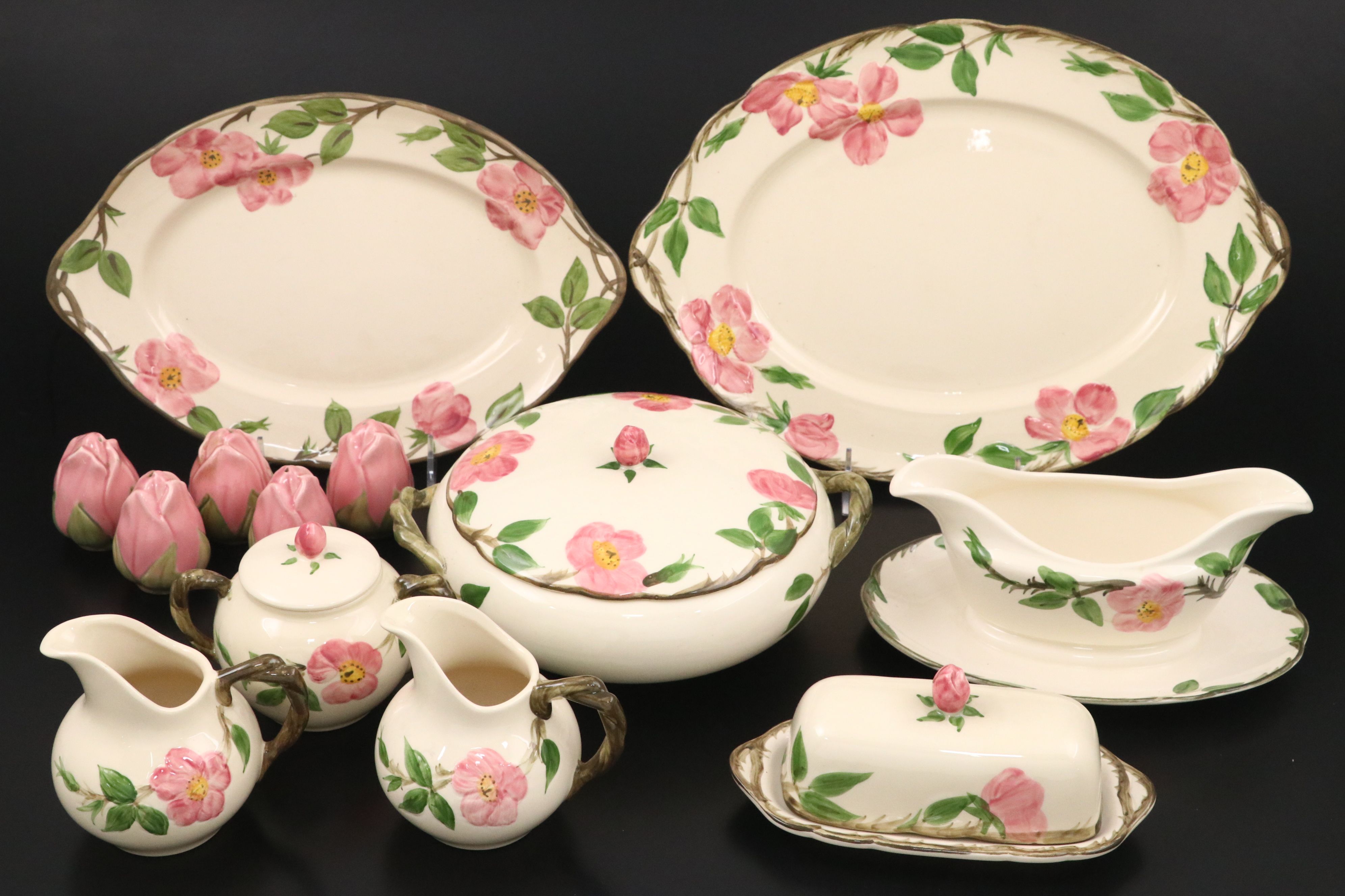 Franciscan "Desert Rose" Dinnerware and Serving Pieces, 1941–1984